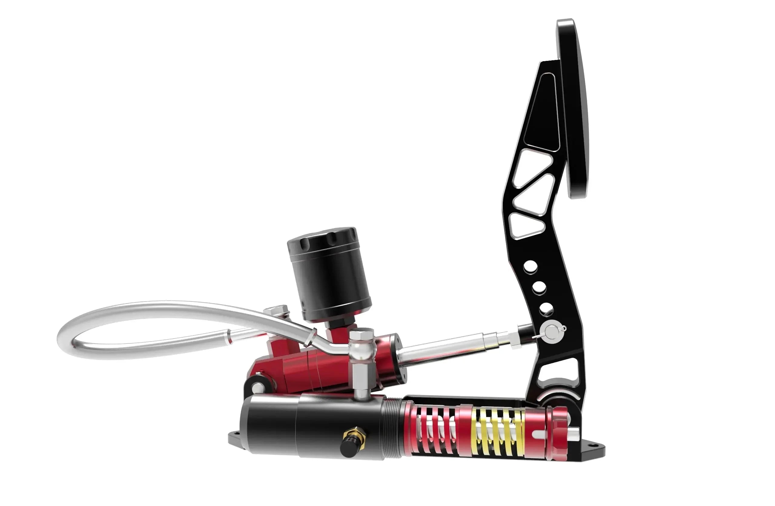 SIMAGIC P2000 Racing Pedals - High-Performance Brake Pedal with Red Pistons for Sim Racing Enthusiasts | Perfect for PC, PS5, and Xbox Racing Games