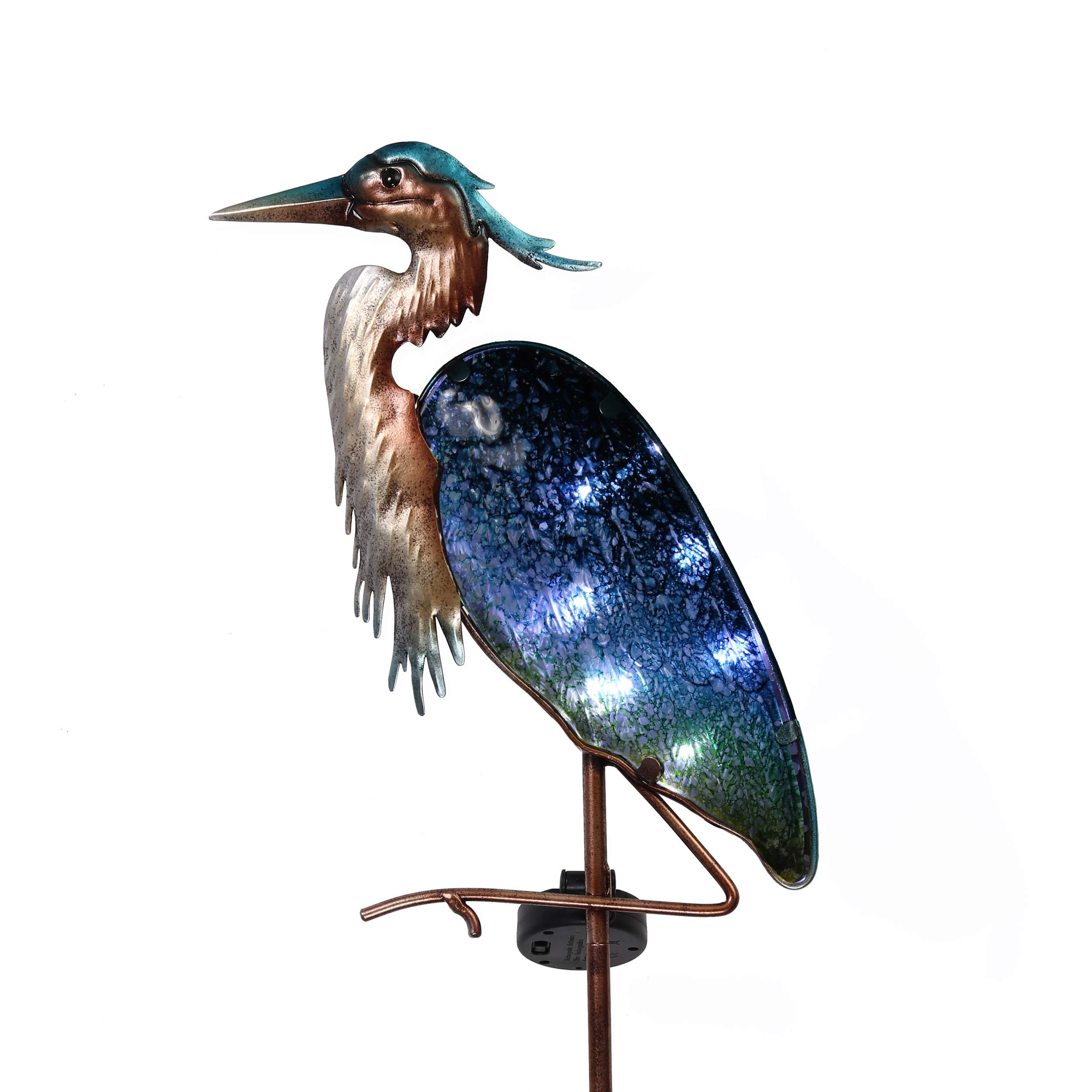 Blue Heron Solar Lights for Garden Decor - 42