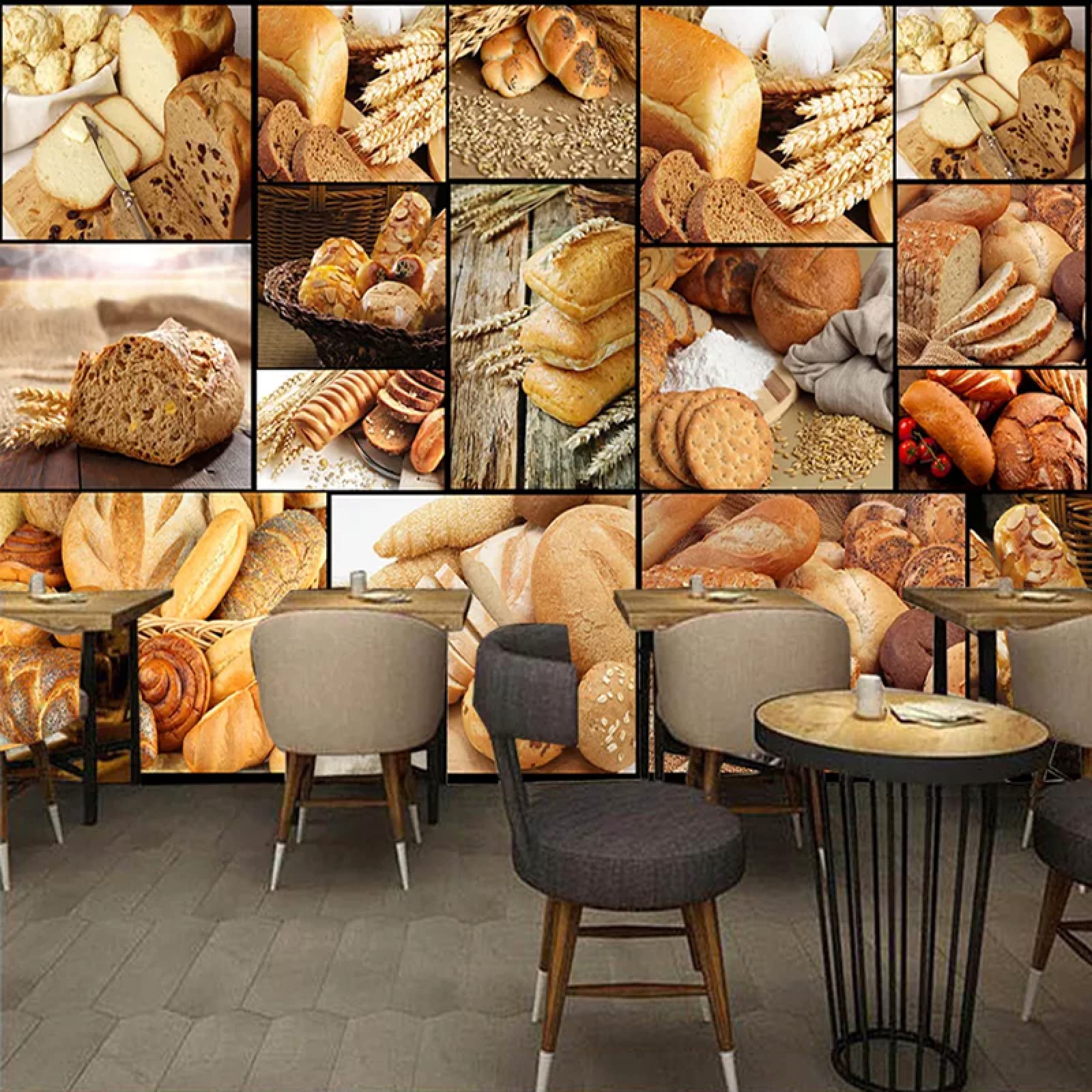 Large Removable Wall Mural - Food & Grain Theme Photo Wallpaper for Living Room, Bedroom, Nursery Décor | 157x110 Inch | Perfect for Home, Restaurant & Café Wall Decoration
