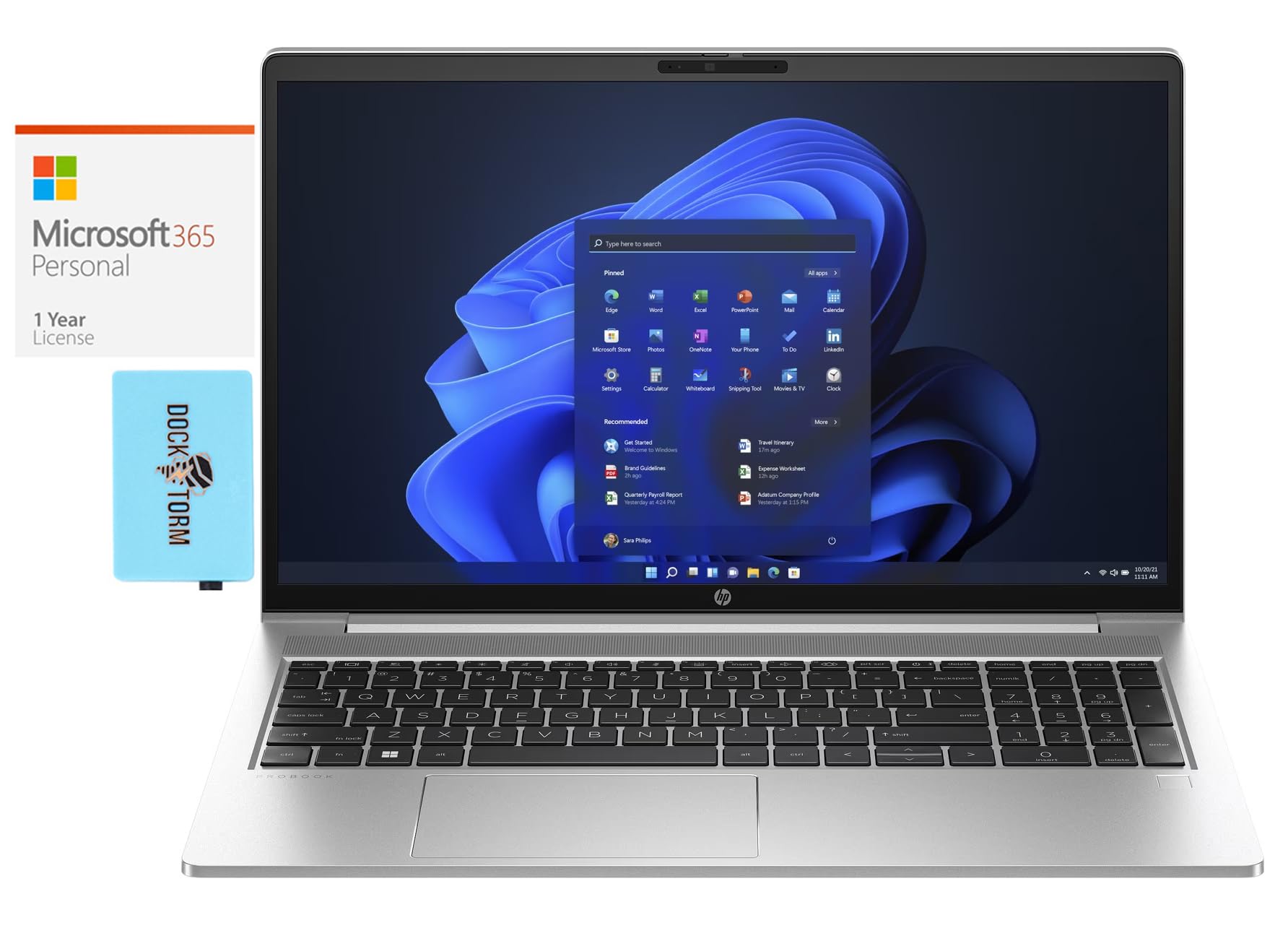 HP ProBook 455 G10 Business Laptop - AMD Ryzen 7 7730U 8-Core Processor, 16GB RAM, 128GB PCIe SSD, 15.6