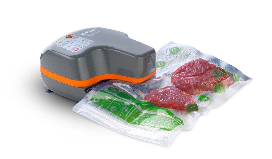 Oliso Pro VS97A Vacuum Sealer with Carry Case & 12V Adapter - Compact & Portable for Food Storage, Sous Vide, Meal Prep, Camping & Travel