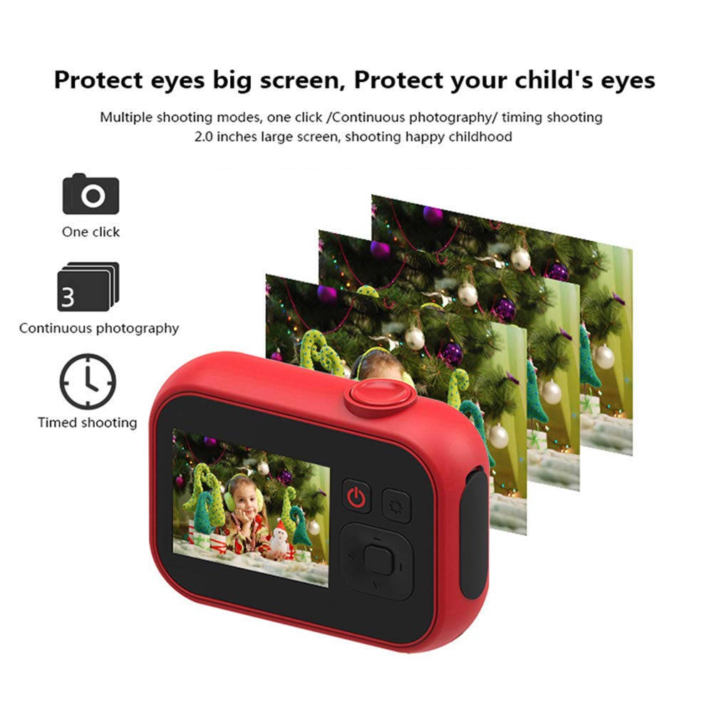 **Kids Digital Camera with HD Video, 4X Zoom & USB Rechargeable - Perfect Gift for Boys & Girls - Capture Fun Moments at Birthdays, Travel & Family Events**