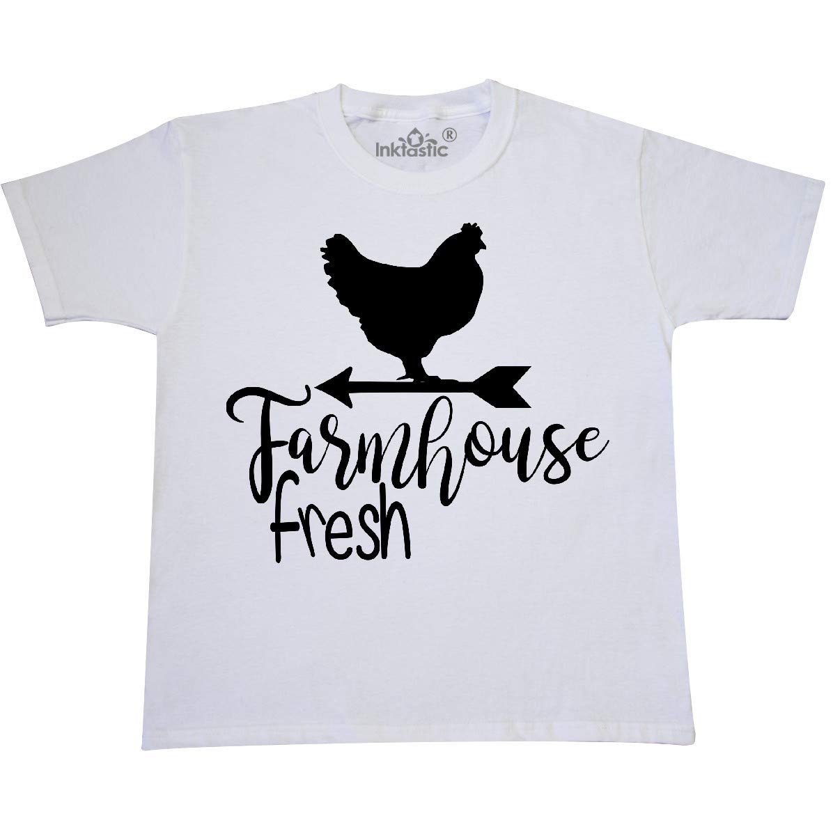 Farmhouse Fresh Chicken Youth T-Shirt - Cute Farm Animal Graphic Tee for Kids | Perfect for School, Playdates & Family Farm Visits