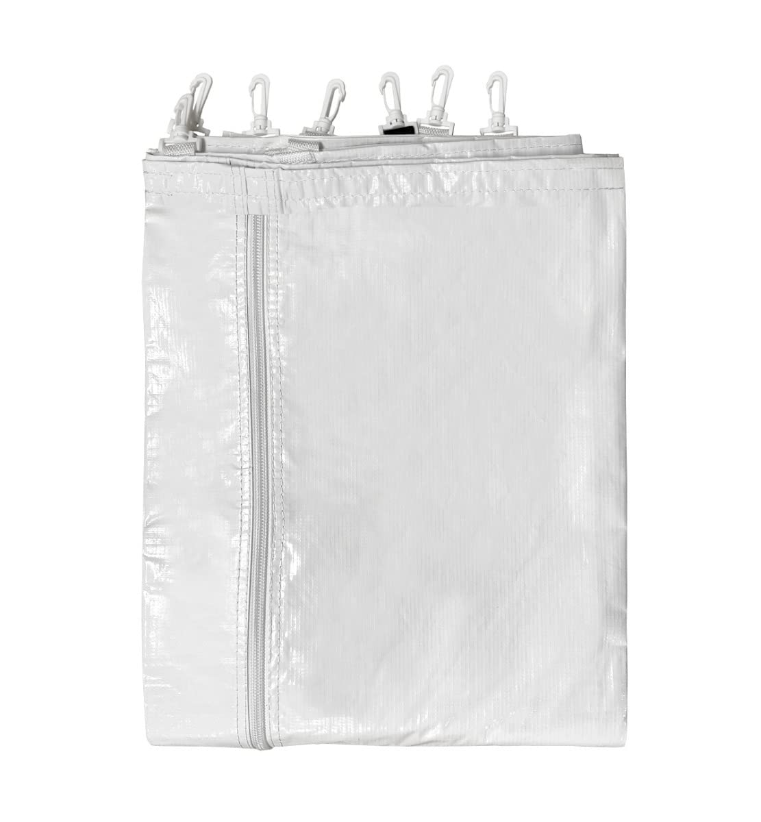 7' x 15' Party Canopy Tent Sidewall with Zipper - Translucent PVC Vinyl Material for Outdoor Events, Weddings & Commercial Tents - Includes Clips & Grommets (Tent Not Included) - Perfect for Backyard Parties, Market Stalls & Festival Booths