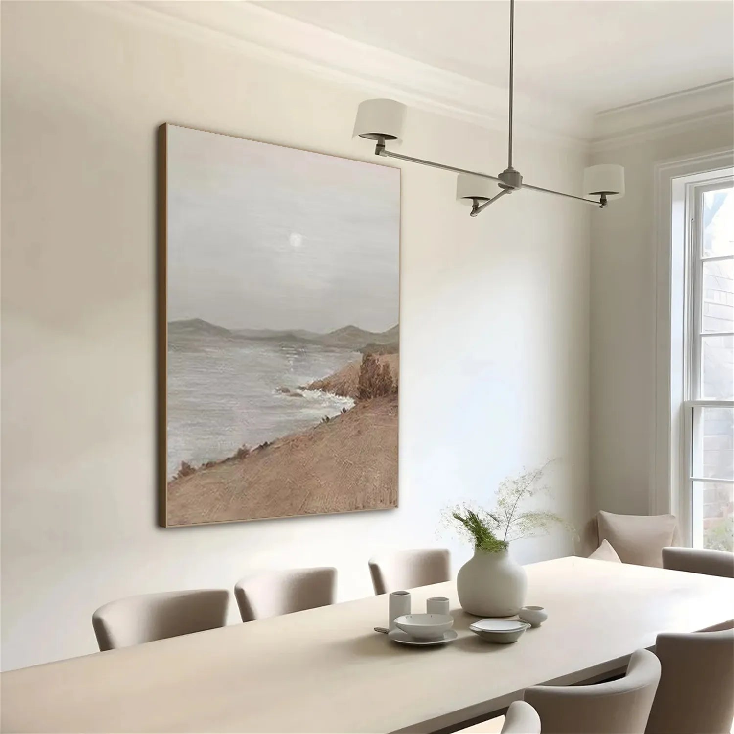 Ocean and Sky Painting #OS 195 - Handmade Seascape Wall Art for Home & Office Decor - Perfect for Living Room, Bedroom, or Beach House