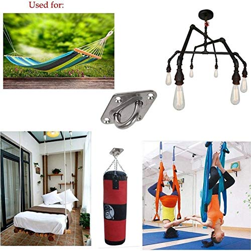 Heavy Duty Hammock Hanging Kit - Wall & Ceiling Mount Anchor Hooks for Hammock Stand, Yoga Swing, Brazilian Hammocks, Indoor/Outdoor Use - Easy Installation for Backyard, Patio & Camping