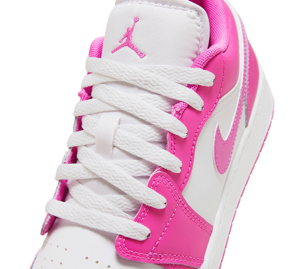 Air Jordan 1 Low GS Sneakers - Kids Basketball Shoes for Boys & Girls - Lightweight Comfortable Casual Wear for School, Sports & Everyday Use