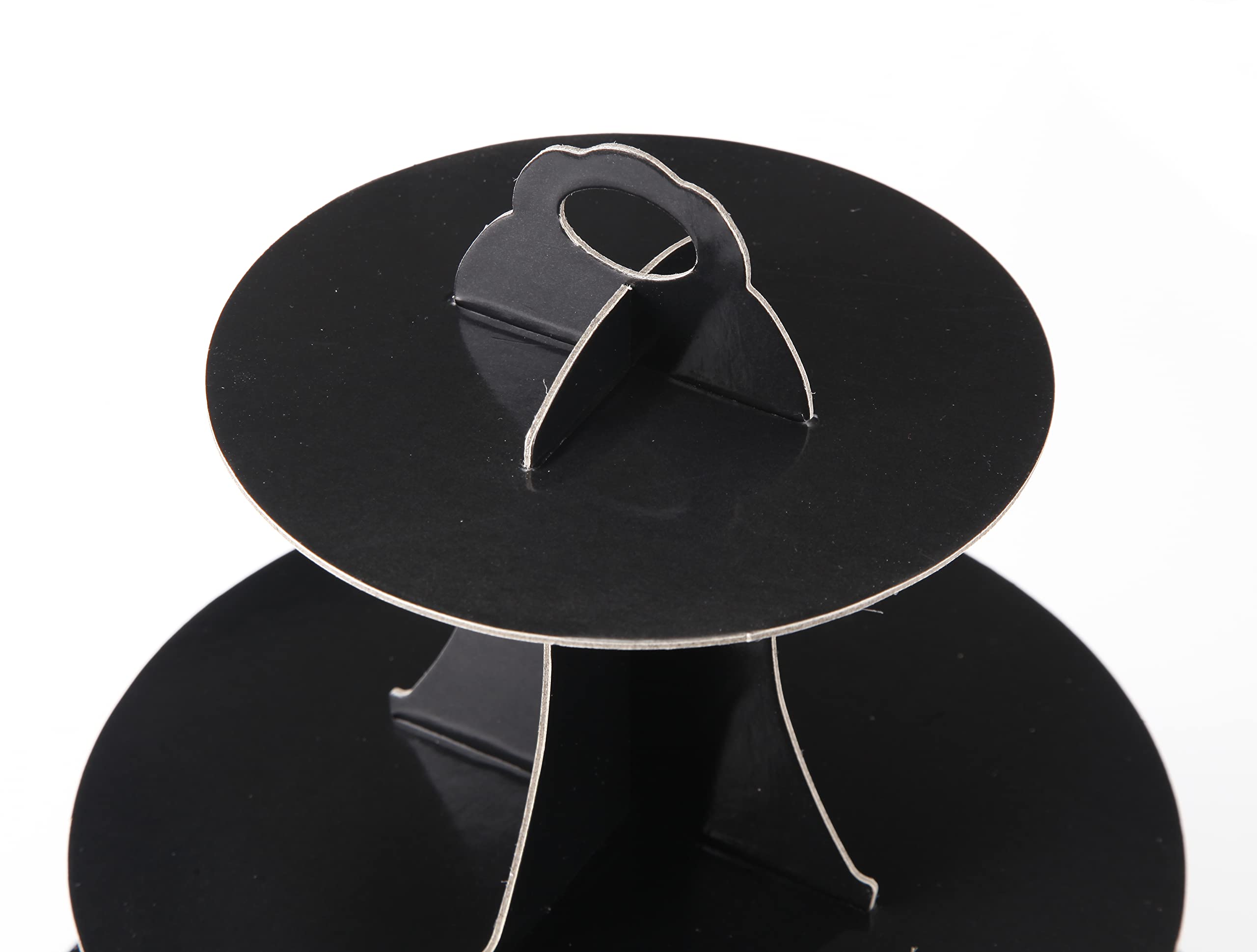 2-Pack 3-Tier Black Cupcake Stand - 12