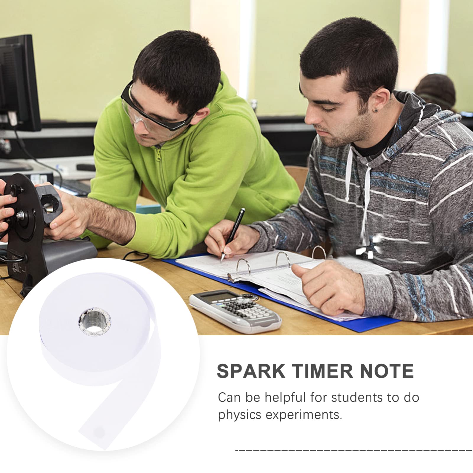 10 Rolls Physics Electrical Experiment Tape - Electric Spark Timer Paper for Physics Teaching & Lab Experiments | Perfect for Classroom Demonstrations & Science Projects