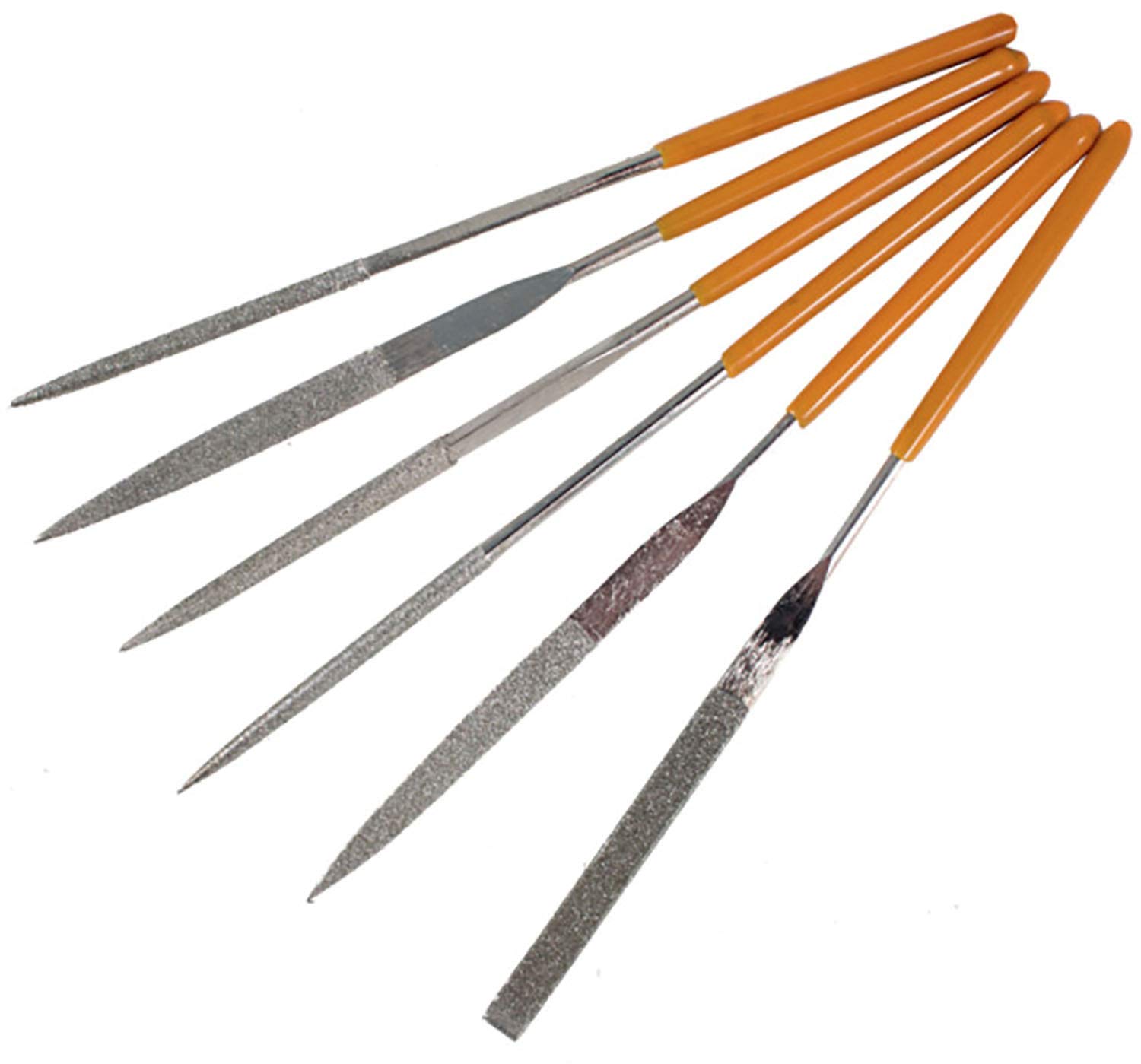 6-Piece Diamond Needle File Set - High Precision Metalworking Tools for Jewelry Making, Watch Repair & DIY Craft Projects