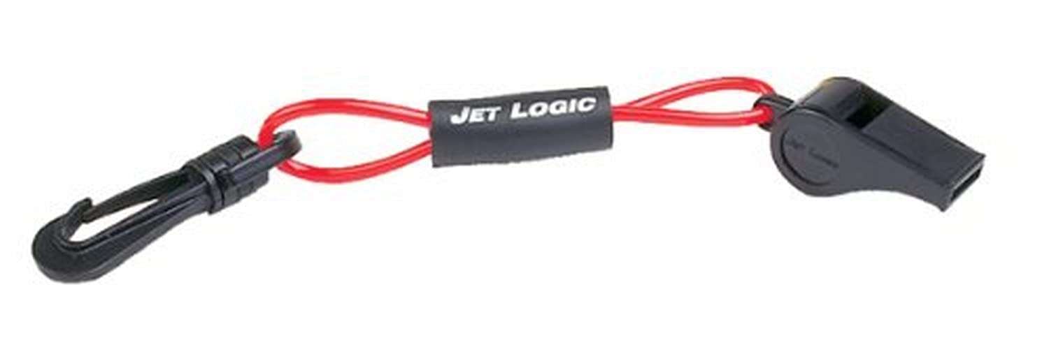 Kwik Tek Safety Whistle with Lanyard - Loud Emergency Whistle for Sports, Hiking, Camping & Survival Gear (Red & Black)