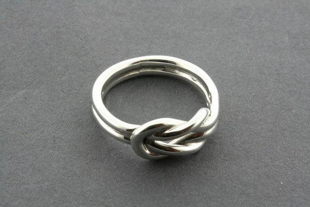 Eternity Knot Ring Sterling Silver - Elegant Celtic Love Symbol Jewelry for Women, Perfect for Anniversaries, Weddings & Romantic Gifts