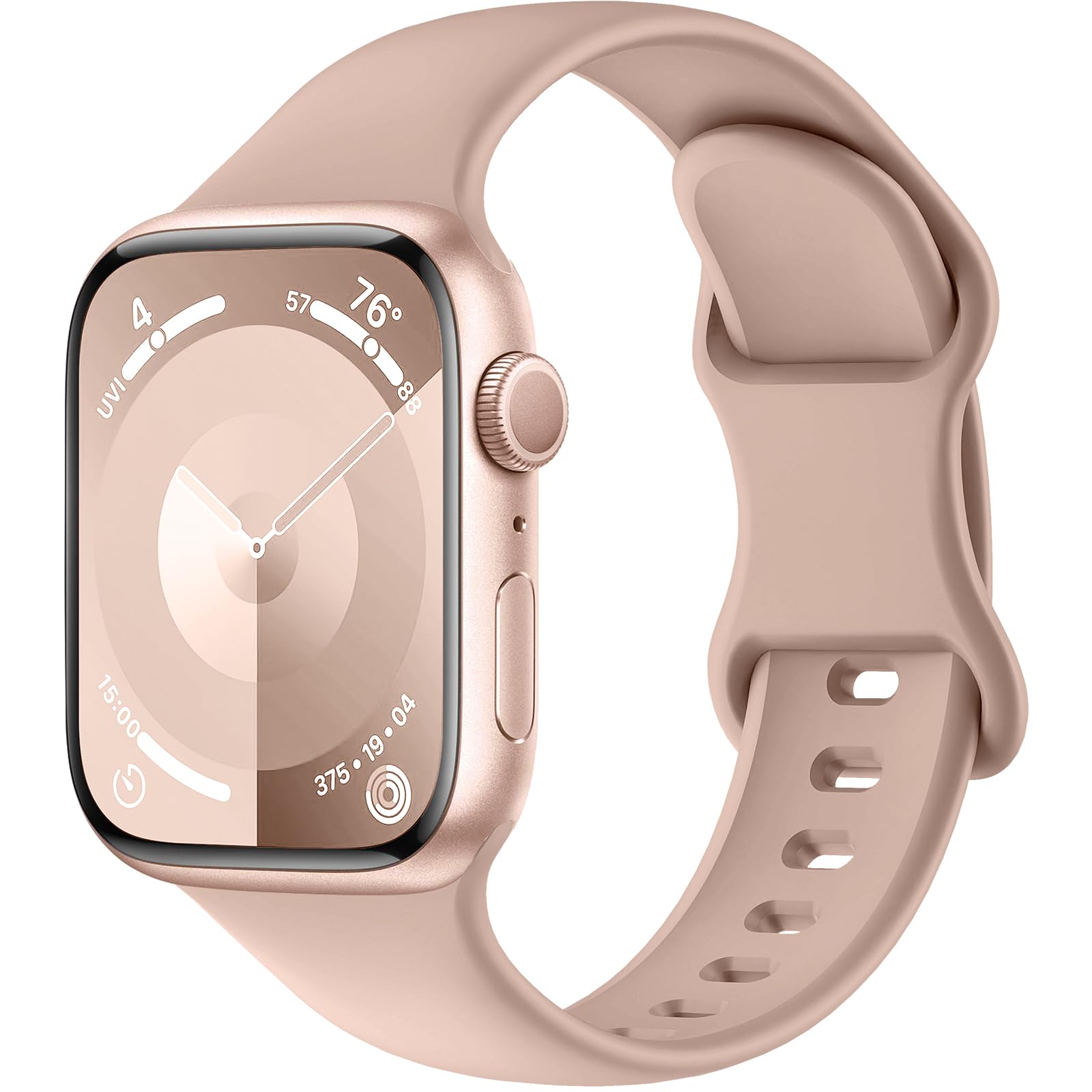 Premium Soft Silicone Sport Band for Apple Watch Series 1-9, Ultra & SE - Compatible with 38mm/40mm/41mm/42mm/44mm/45mm/49mm - Comfortable Replacement Strap for Men & Women - Perfect for Workouts, Running & Everyday Use