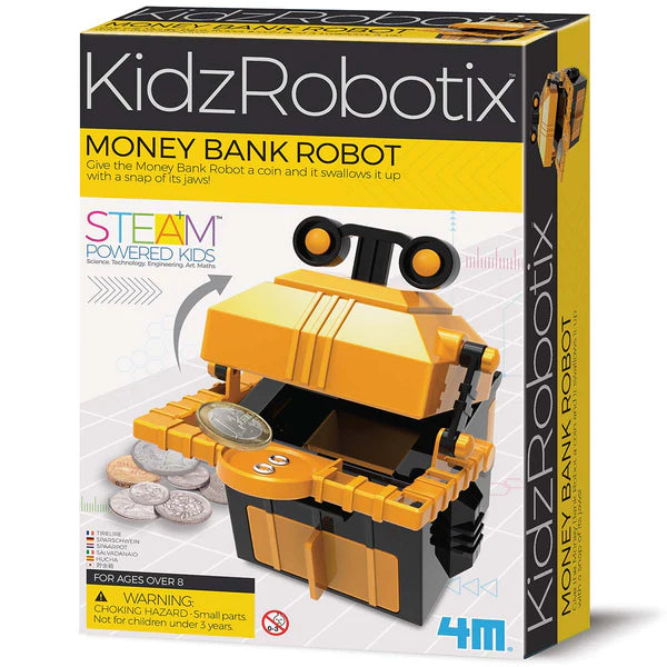 KidzRobotix Money Bank Robot - Interactive Piggy Bank for Kids to Save Money | Fun & Educational STEM Toy for Children | Perfect for Birthdays, Holidays & Learning Financial Responsibility