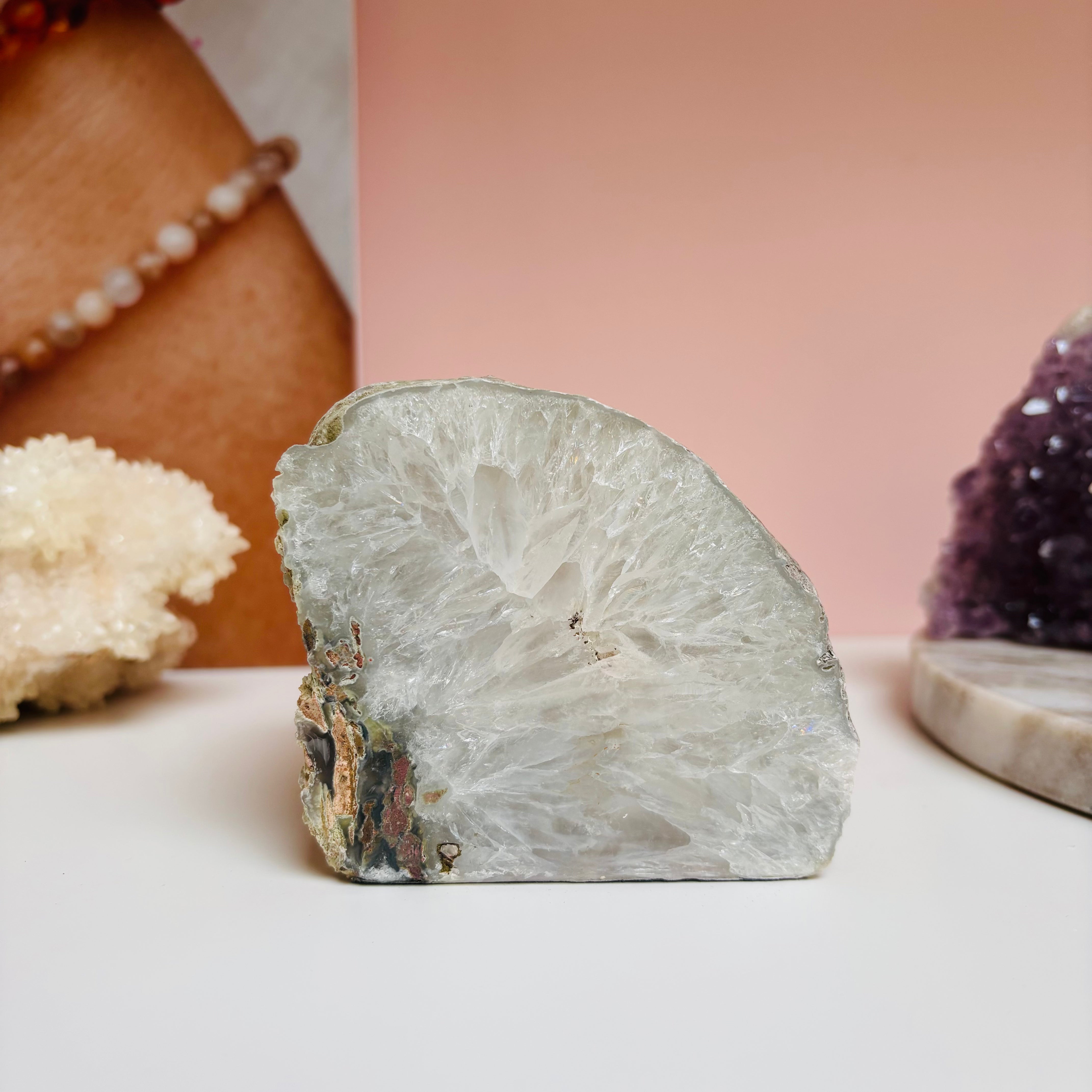 Agate Tea Light Holder - Elegant Natural Stone Candle Holder for Home Decor, Wedding, and Relaxation