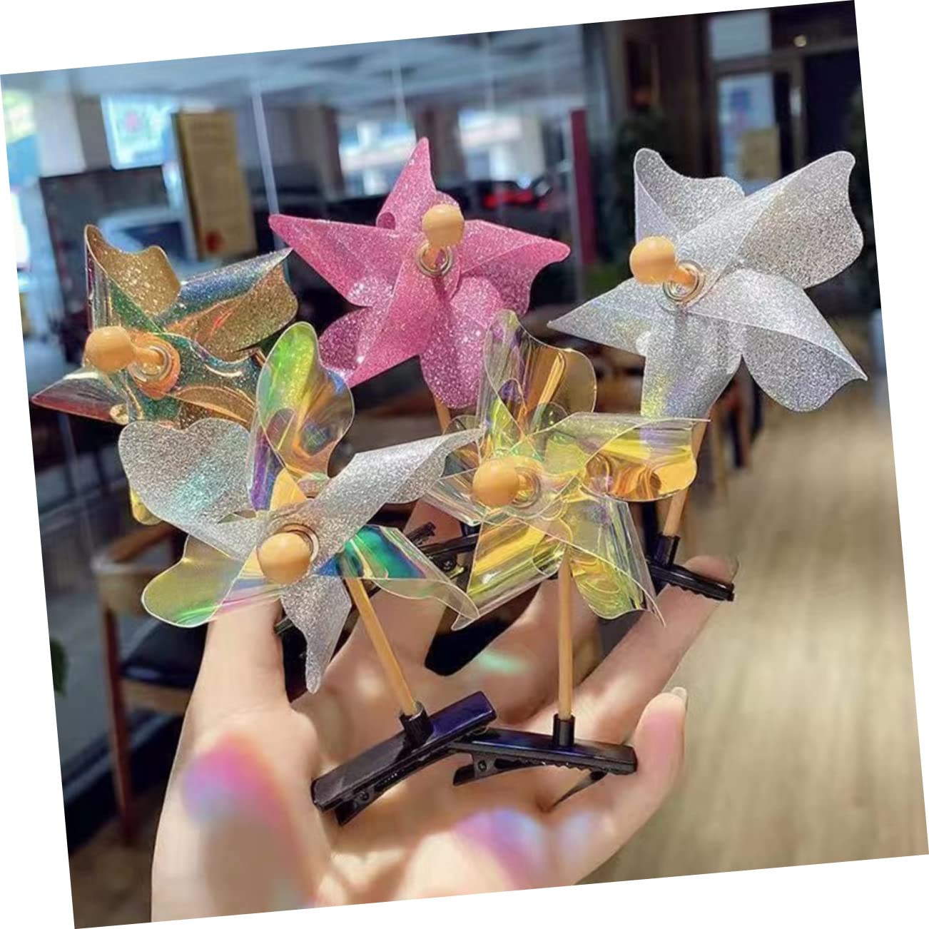 Fashionable Sequins Hair Barrettes 11pcs - Hair Clips for Women & Girls - Party & Daily Wear