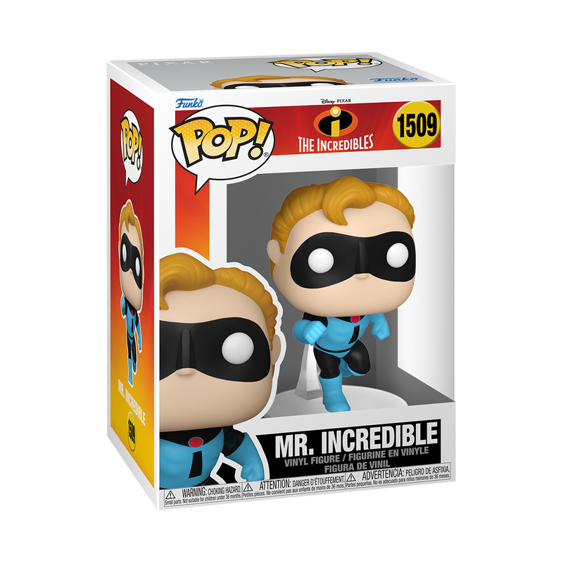 Mr. Incredible Funko Pop Vinyl Figure - The Incredibles 1509 with Protector Case - Collectible Toy for Disney Pixar Fans, Home Decor, Office Display, and Gift Idea