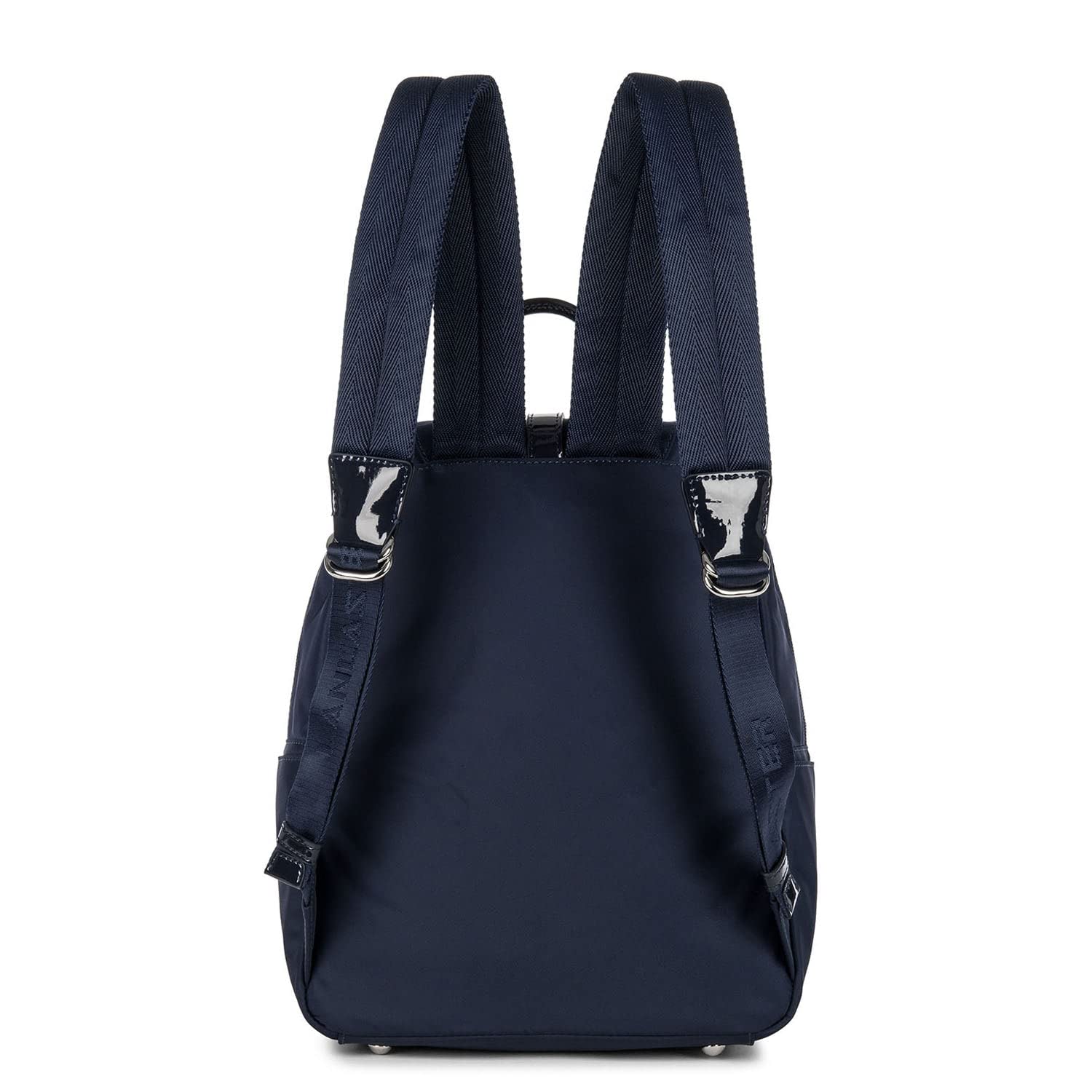 Stylish Blue Glossy Backpack for Women & Men - Durable Waterproof Daypack for School, Work, Travel & Outdoor Adventures