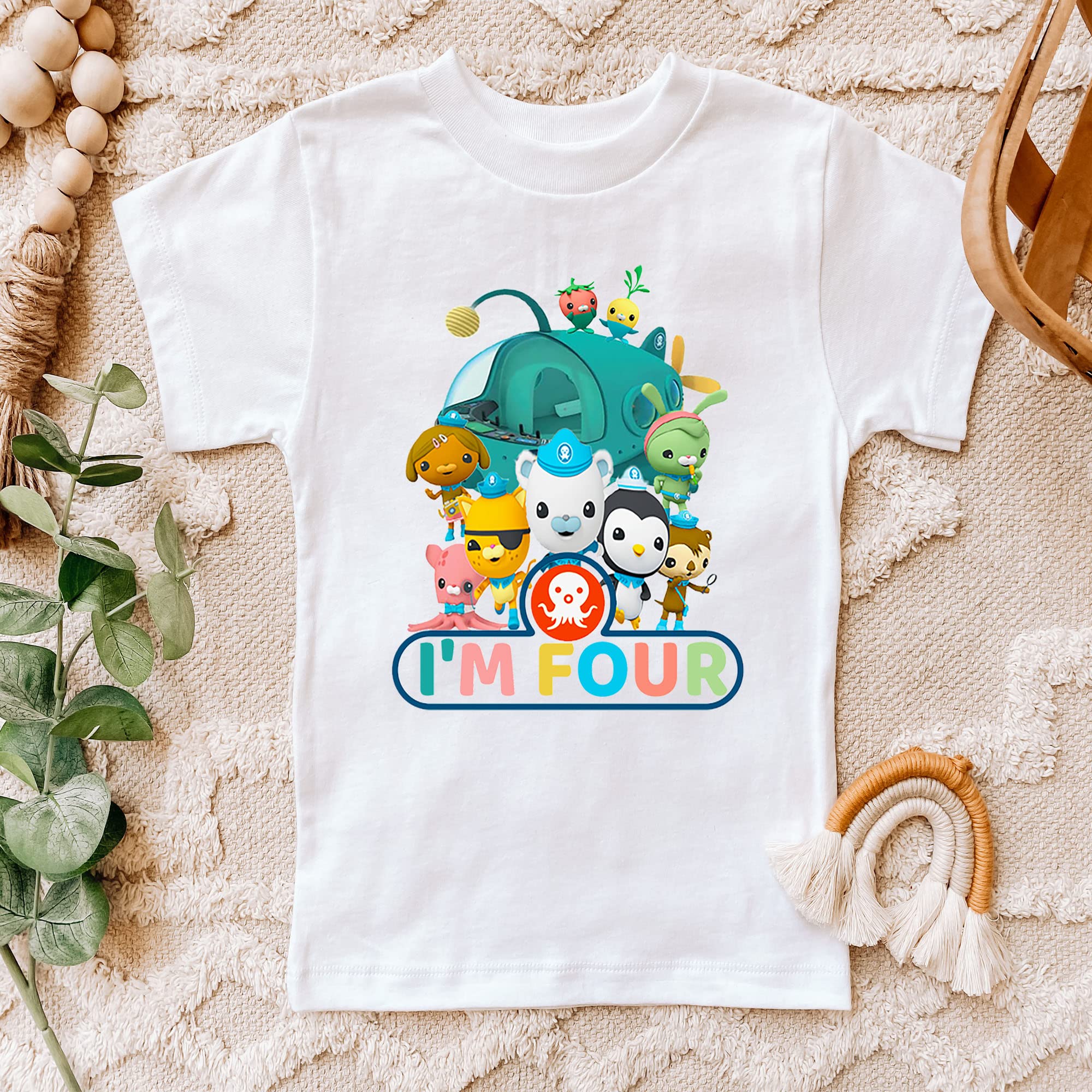 Octo 4th Birthday Shirt for Toddlers - Cute Octopus Themed Outfit for 4 Year Olds - Perfect for Birthday Parties, Photo Shoots & Special Celebrations