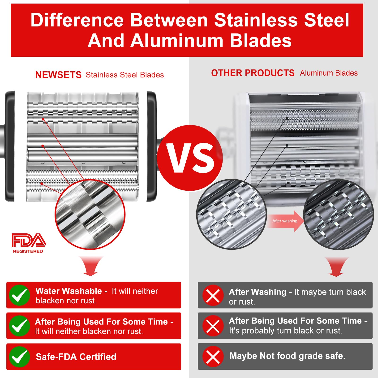 KitchenAid Pasta Maker Attachment - Stainless Steel Pasta Roller & Cutter Set for Stand Mixers (Includes Spaghetti & Fettuccine Cutters) - Perfect for Homemade Italian Pasta, Lasagna & Fresh Noodle Making
