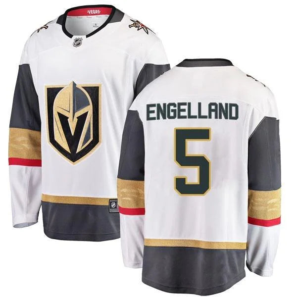 Deryk Engelland Autographed Vegas Golden Knights Home & Away Breakaway Hockey Jersey - Limited Edition Preorder - Perfect for NHL Collectors & Hockey Fans - Great for Display in Man Caves, Sports Bars & Memorabilia Collections