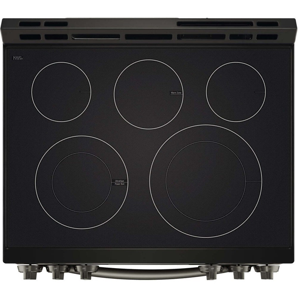 LG LSEL6333D 30-inch 6.3 Cu Ft Smart Wi-Fi Enabled Slide-In Electric Range with Convection, Air Fry & EasyClean - Perfect for Modern Kitchens & Family Cooking