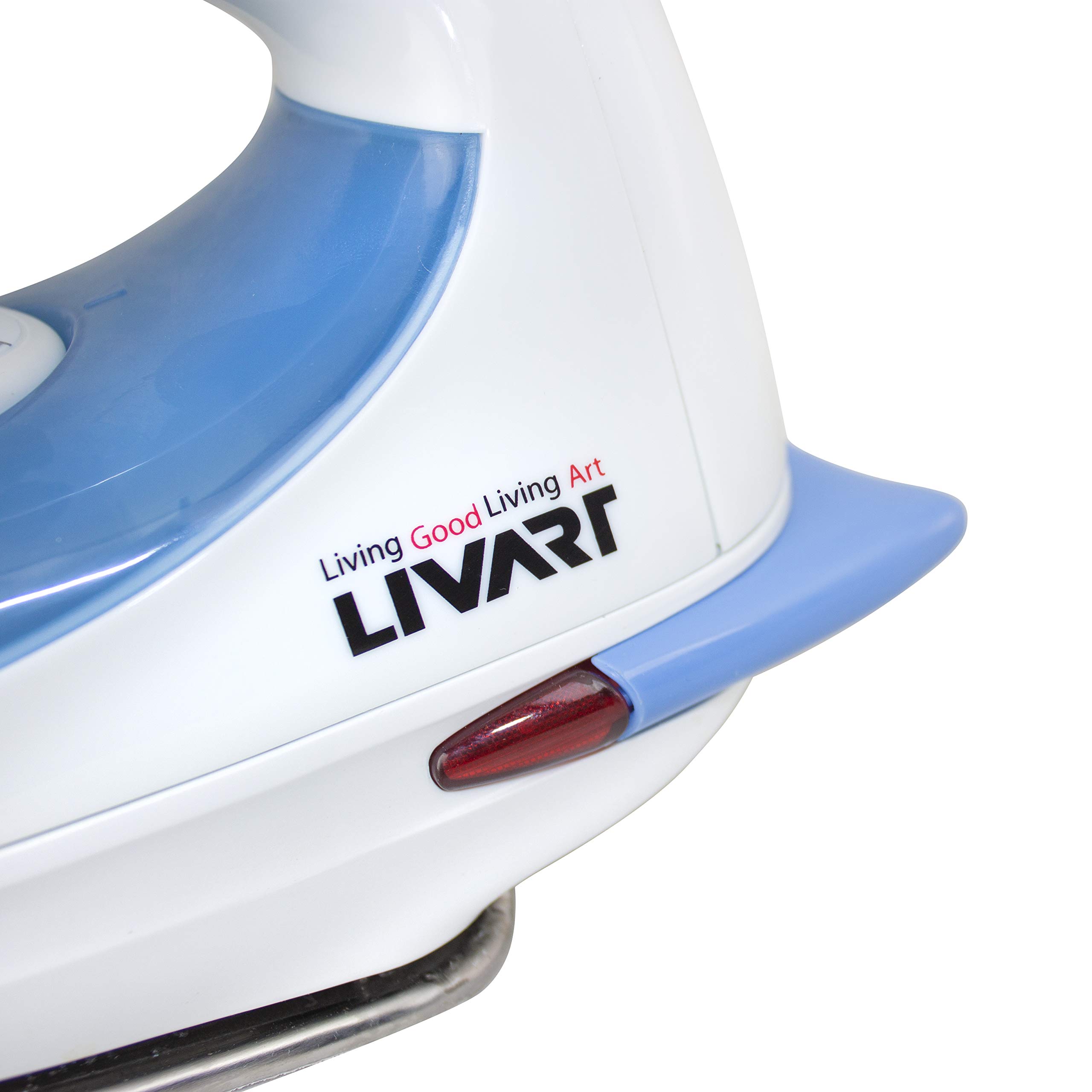 Livart LI-02 Premium Steam Iron with Advanced Features - Blue | Perfect for Home, Office & Travel Use | Wrinkle-Free Clothes & Fabric Care
