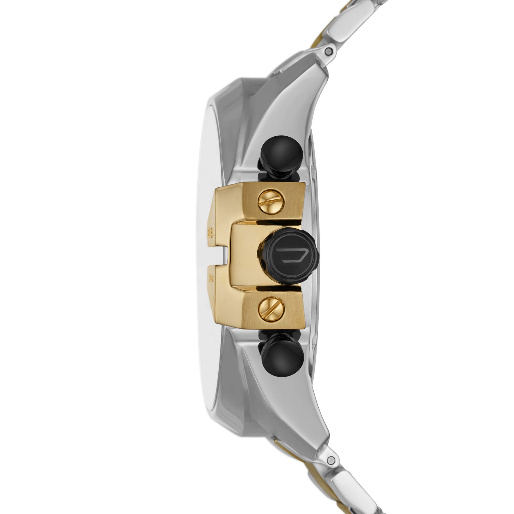 Diesel Mega Chief Men's Stainless Steel Watch - Analog & Digital Display - Water Resistant, Durable for Everyday Wear, Work & Outdoor Activities