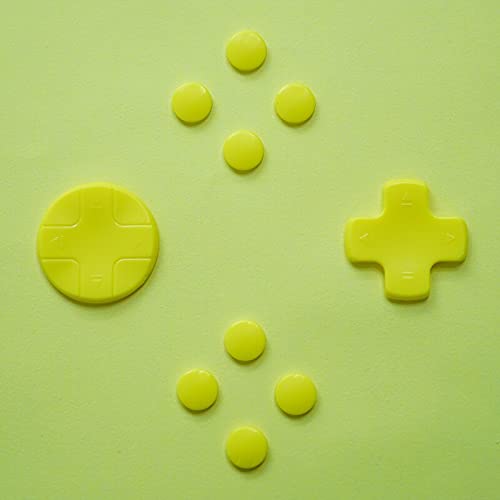 Nintendo Switch Joy-Con ABXY X Sticker & D-Pad Replacement Kit - Protective Cover for Directional Buttons & Repair Case (Yellow) | Perfect for Switch Controller Customization & Button Fix