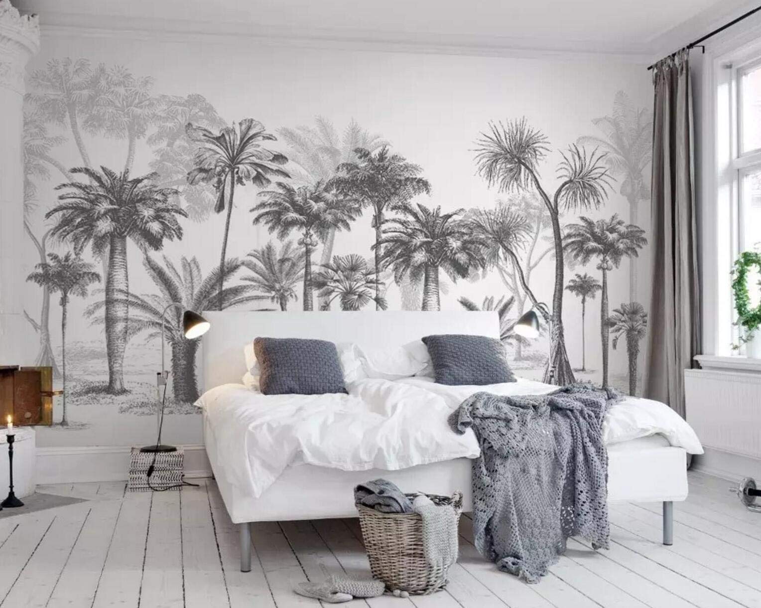 3D Tree 257 Self-Adhesive Removable Wallpaper Mural - Vinyl Peel & Stick Wall Decal (164”x100”/416x254cm) for Living Room, Bedroom & Office Decor