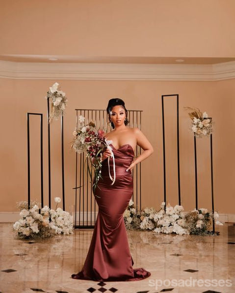 Affordable Dusty Rose Mismatched Mermaid Bridesmaid Dresses - WG1330 | Elegant Formal Gowns for Weddings, Prom & Special Occasions