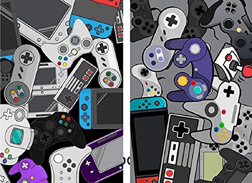 Non-Slip Gaming Rug for Kids - 120x160cm Velvet Carpet with Controller Design, Perfect for Bedrooms, Playrooms & Living Room Decor | Durable Floor Mat for Gamers