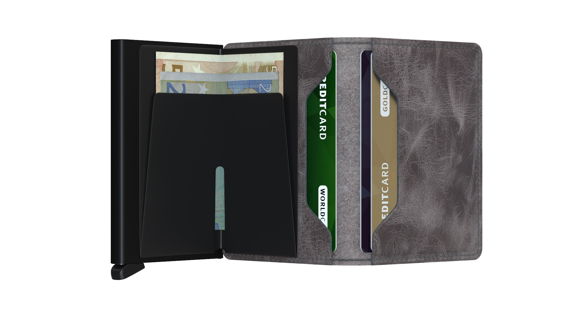 SECRID Slimwallet Vintage - RFID Blocking Leather Wallet for Men & Women | Compact & Stylish Card Holder for Everyday Use, Travel & Business