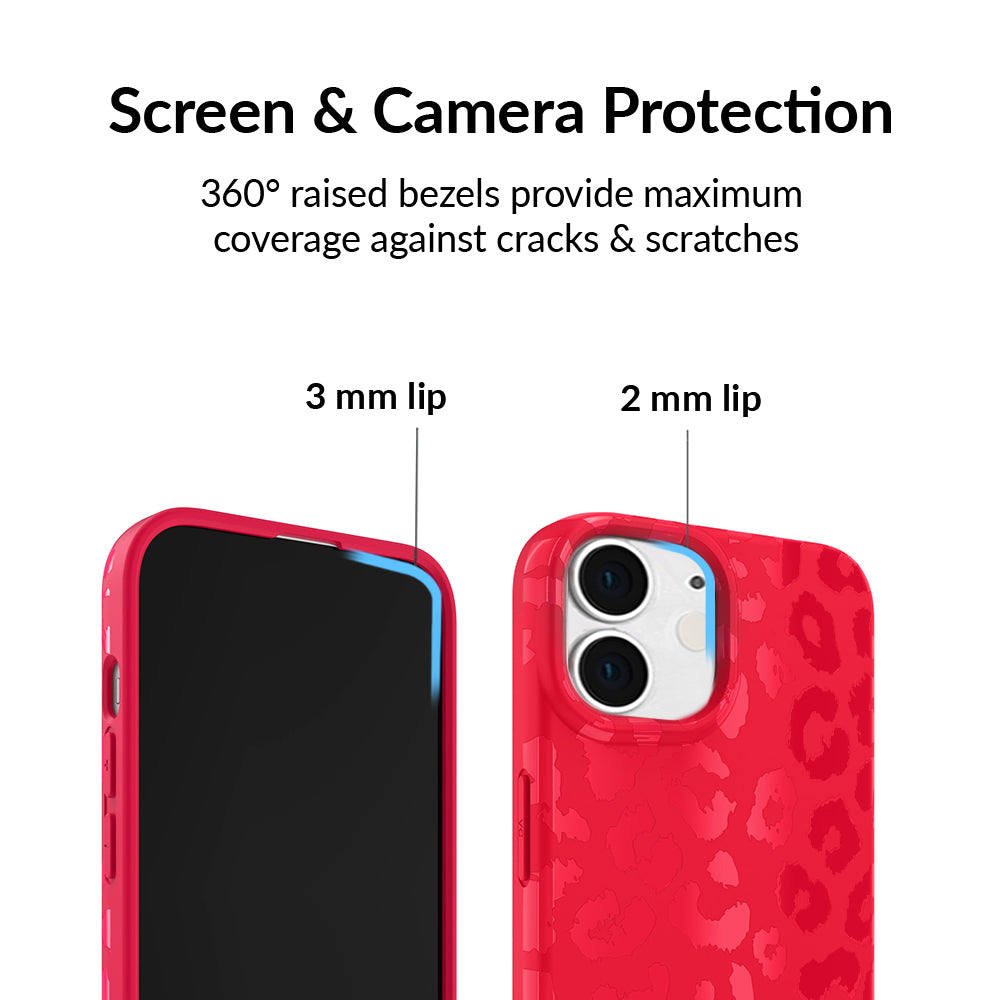 Red Hot Leopard Print iPhone Case - Stylish Protective Cover for iPhone 12/13/14/15 Pro Max | Perfect for Fashion Lovers & Wild Style Enthusiasts