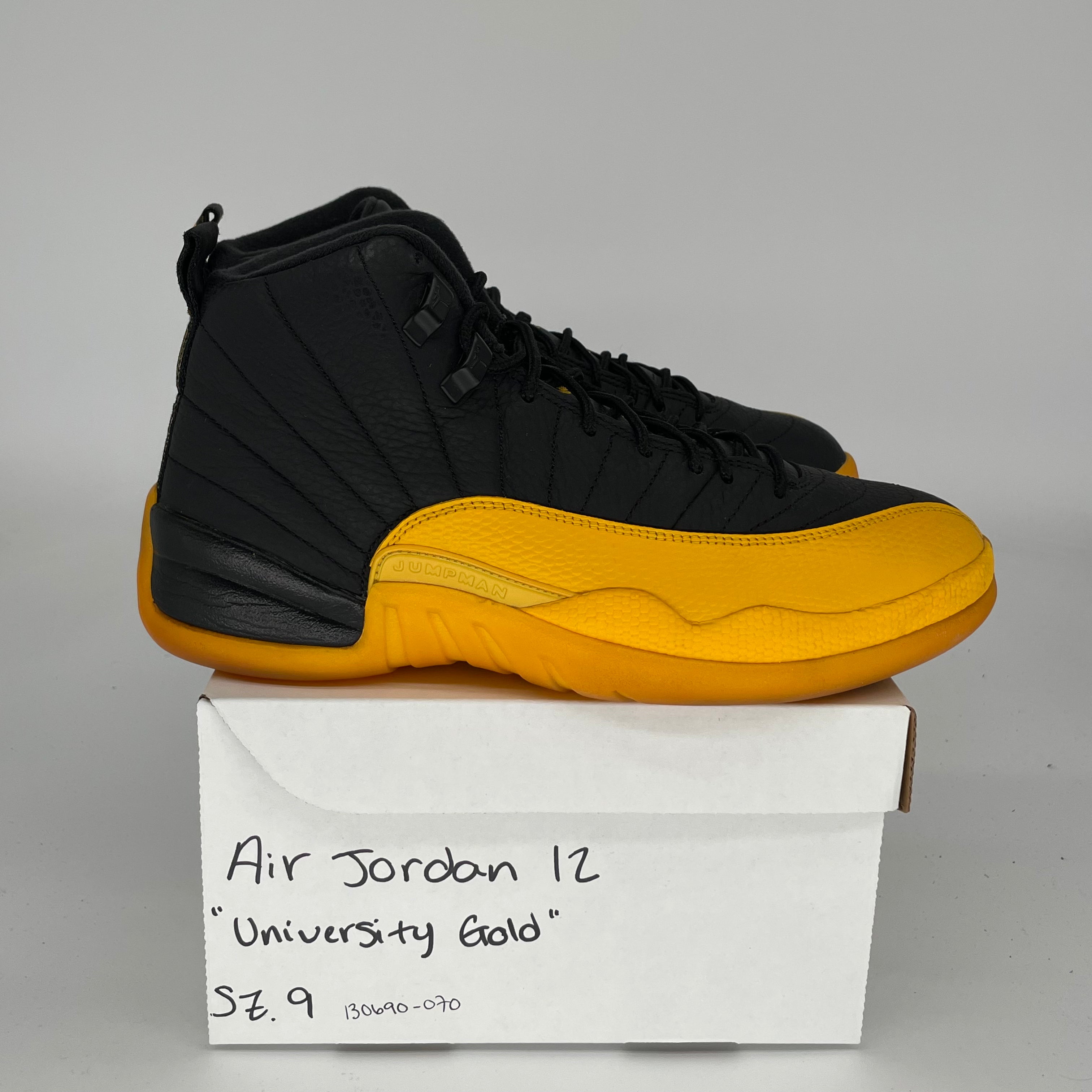 AIR JORDAN 12 UNIVERSITY GOLD MEN'S BASKETBALL SHOES SIZE 9 - 130690-070 | Retro Sneakers for Basketball, Streetwear & Casual Style