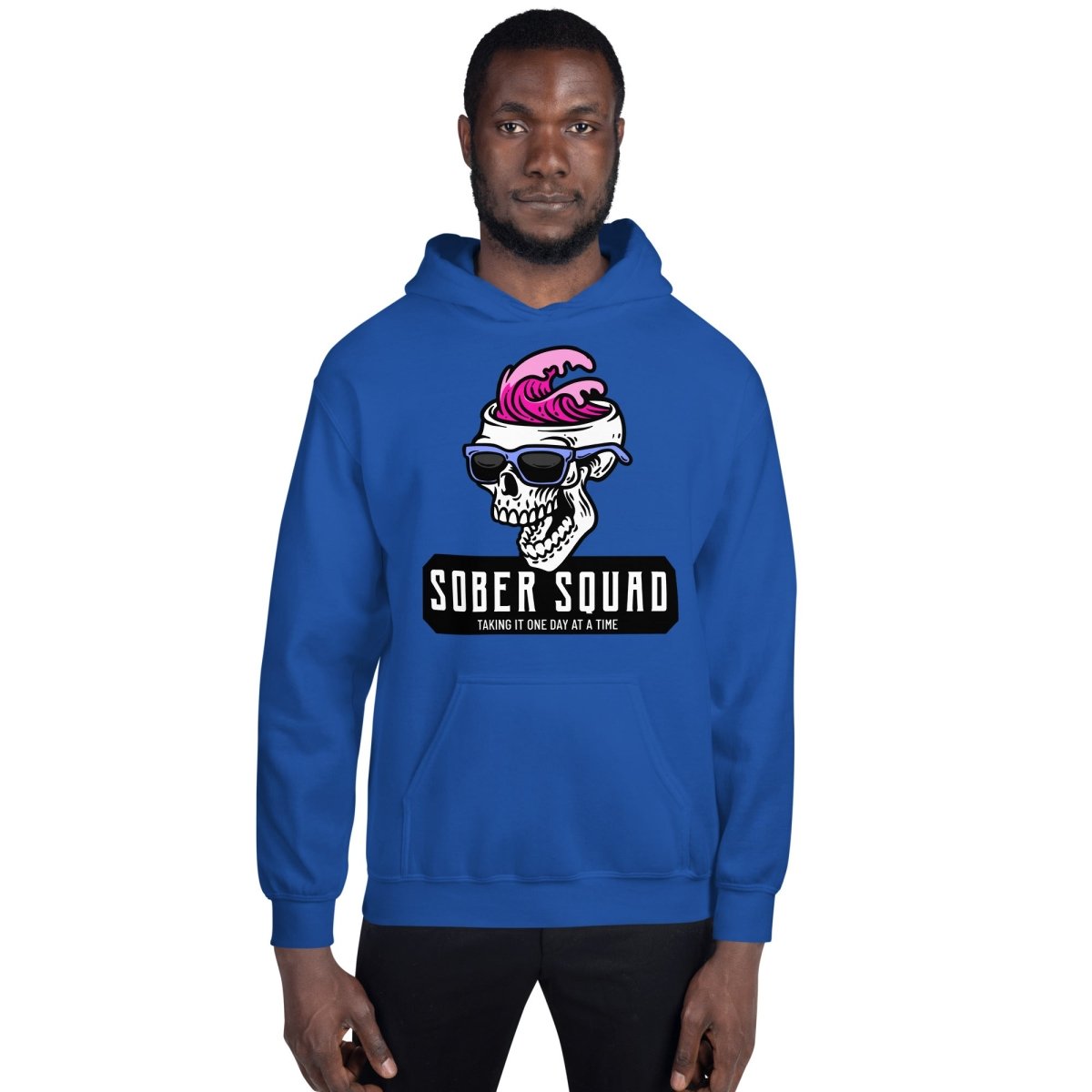 Sober Squad Hooded Sweatshirt - Comfortable Unisex Pullover for Recovery & Support | Perfect for AA Meetings, Sober Living & Everyday Wear
