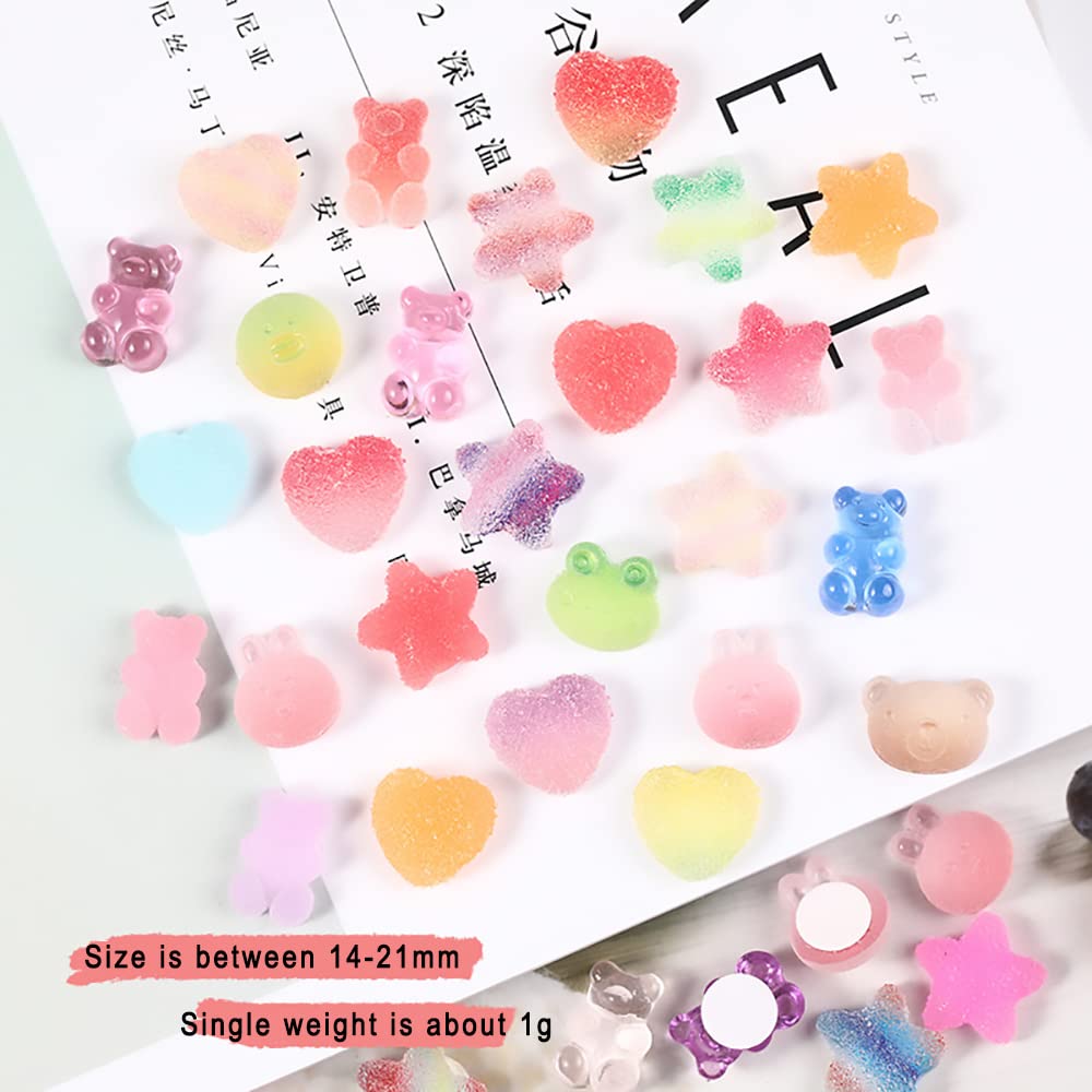 DIYOMR 100Pcs 3D Clear Resin Stickers for Big Belly Cups & Mugs - No Residue Removable Self-Adhesive Decals, Mixed Shapes for DIY Crafts, Photo Albums, Hair Accessories, Laptop & Home Decor - Perfect for Personalizing Tumblers, Scrapbooking & Gift Wrapping