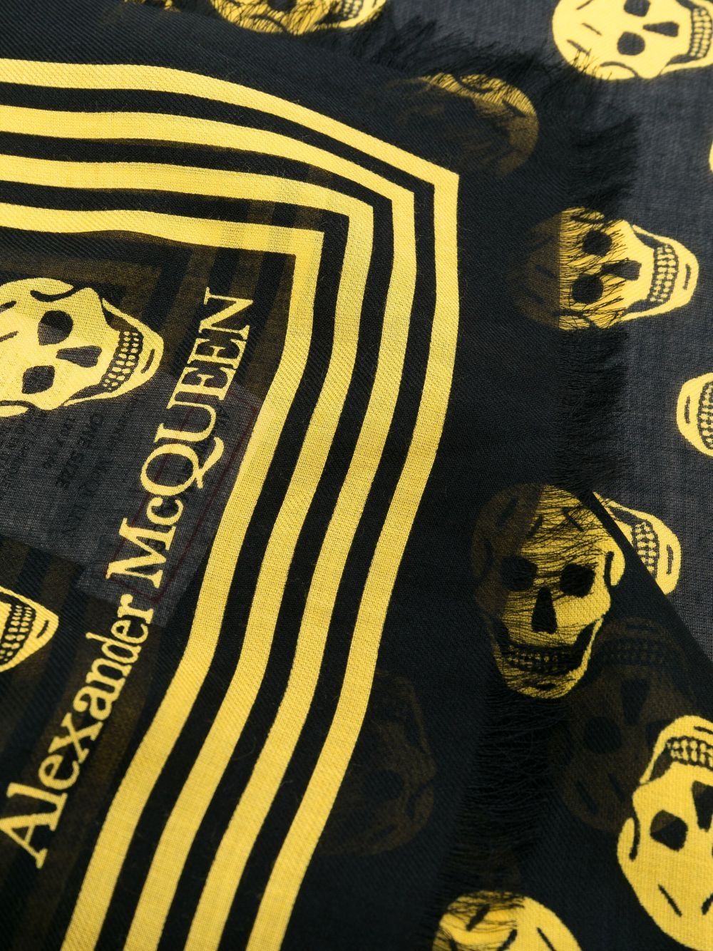 Alexander McQueen Yellow Silk Scarf - Luxury Fashion Accessory for Women, Perfect for Gifts, Parties, and Everyday Elegance