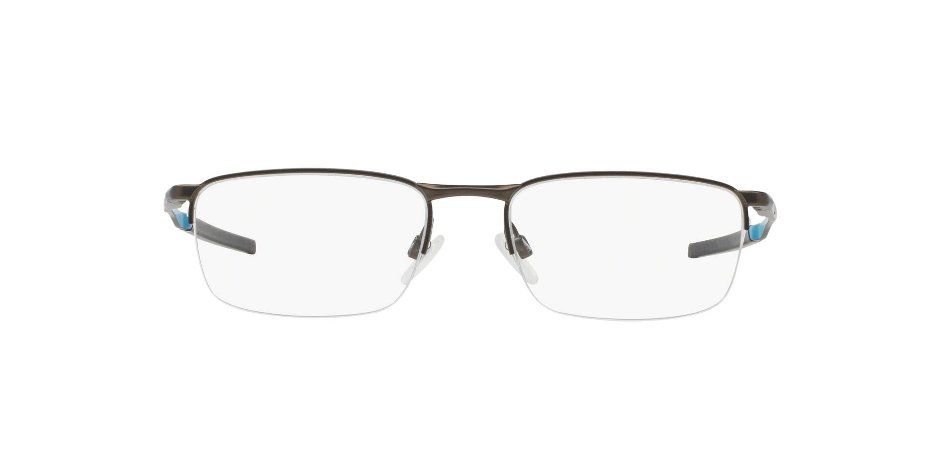 Oakley Men's Ox3174 Barrelhouse 0.5 Rectangular Prescription Eyeglass Frames - Lightweight Durable Glasses for Work, Driving & Everyday Wear