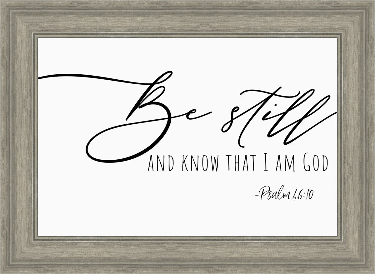 Be Still By Paige Tilly - Inspirational Wall Art Decor for Home & Office - Perfect for Living Room, Bedroom or Gift Giving