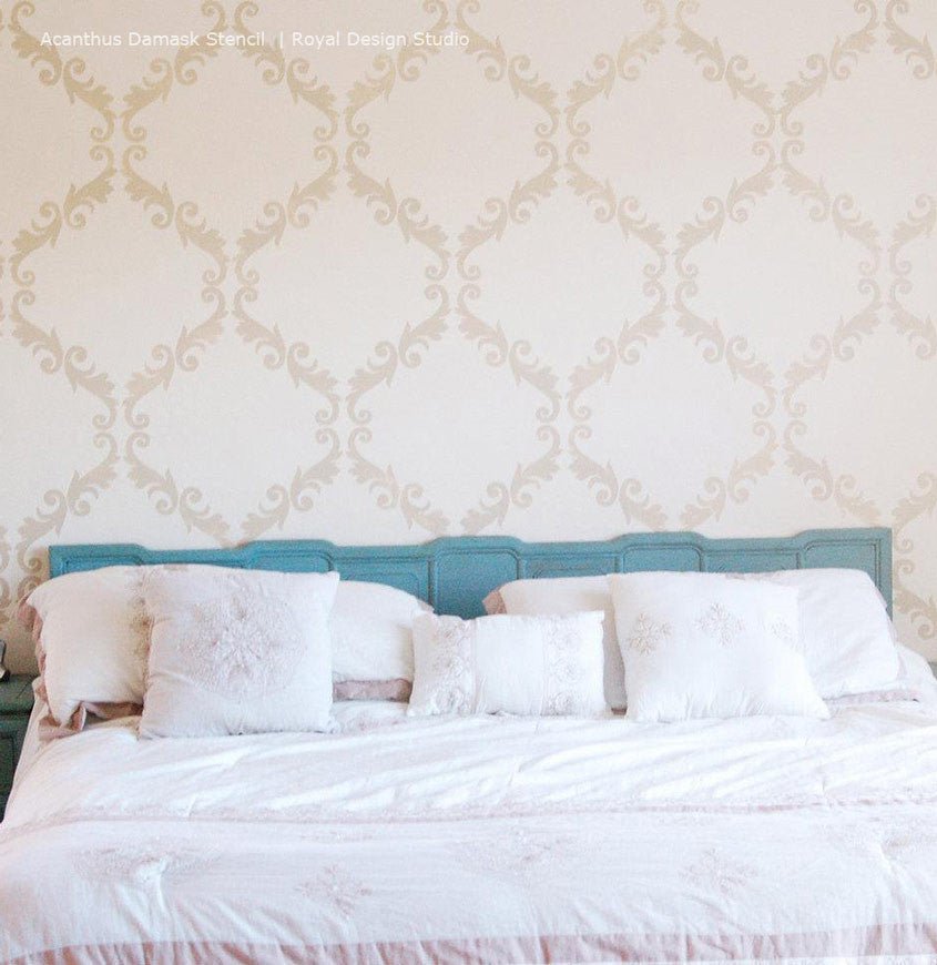 Acanthus Trellis Wall Stencil - Reusable DIY Decorative Painting Template for Home & Garden Décor | Perfect for Walls, Furniture, and Fabric Projects