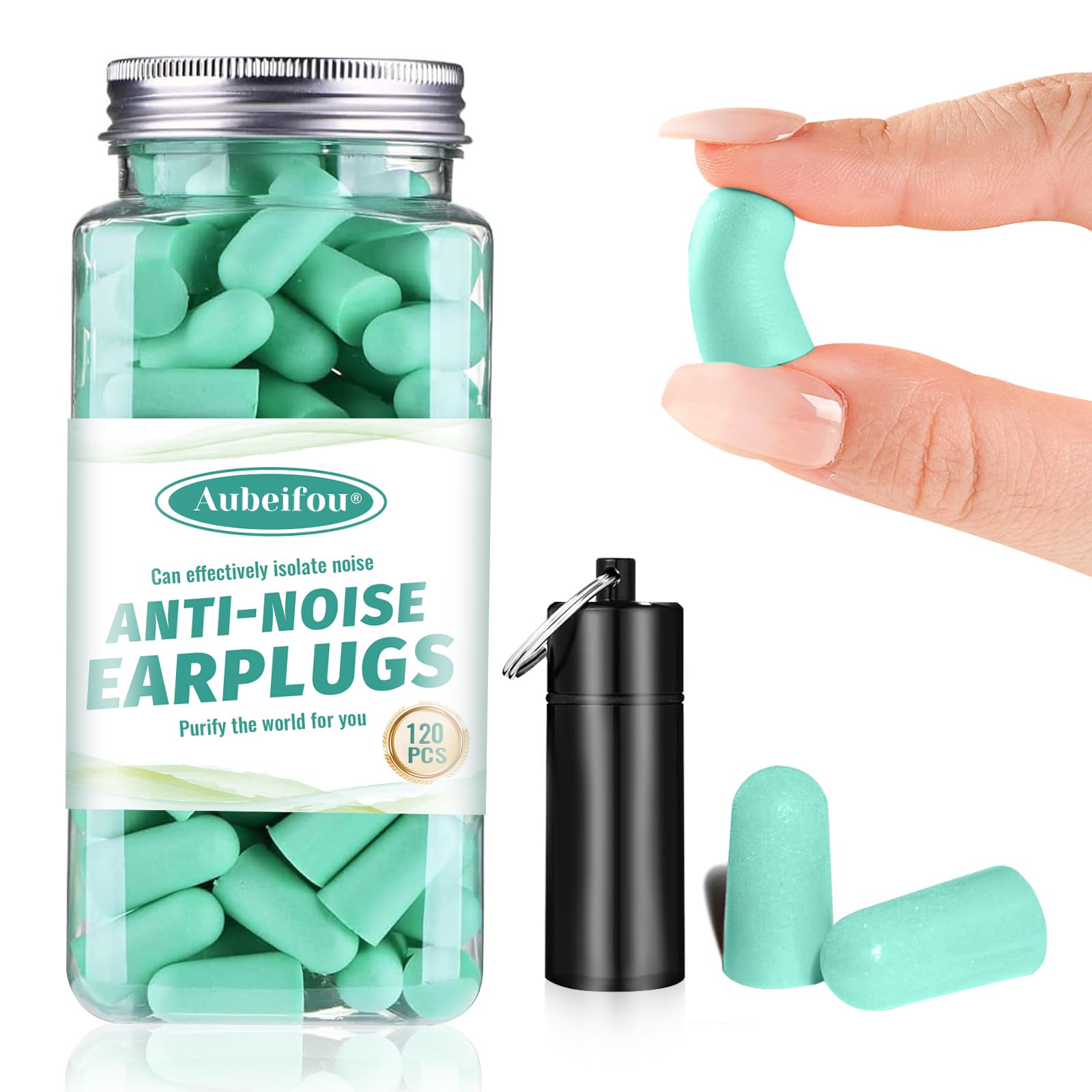 60 Pairs Soft Foam Ear Plugs for Sleeping & Noise Cancelling - Comfortable Hearing Protection for Work, Travel & Study