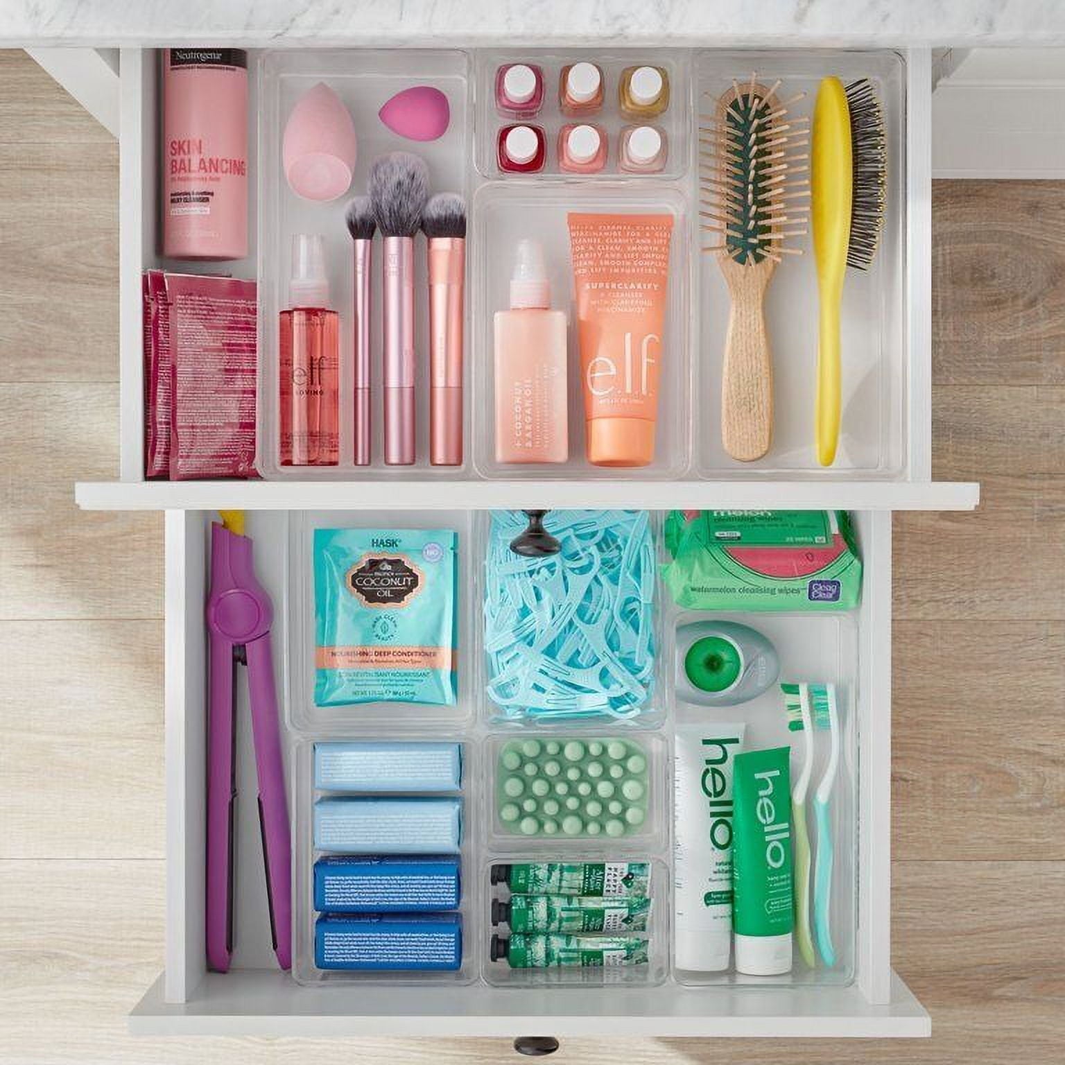 The Home Edit Medium Bin Organizer - Stackable Storage Bins for Closet, Pantry & Bathroom Organization | Perfect for Home, Office & Kids Room Storage Solutions
