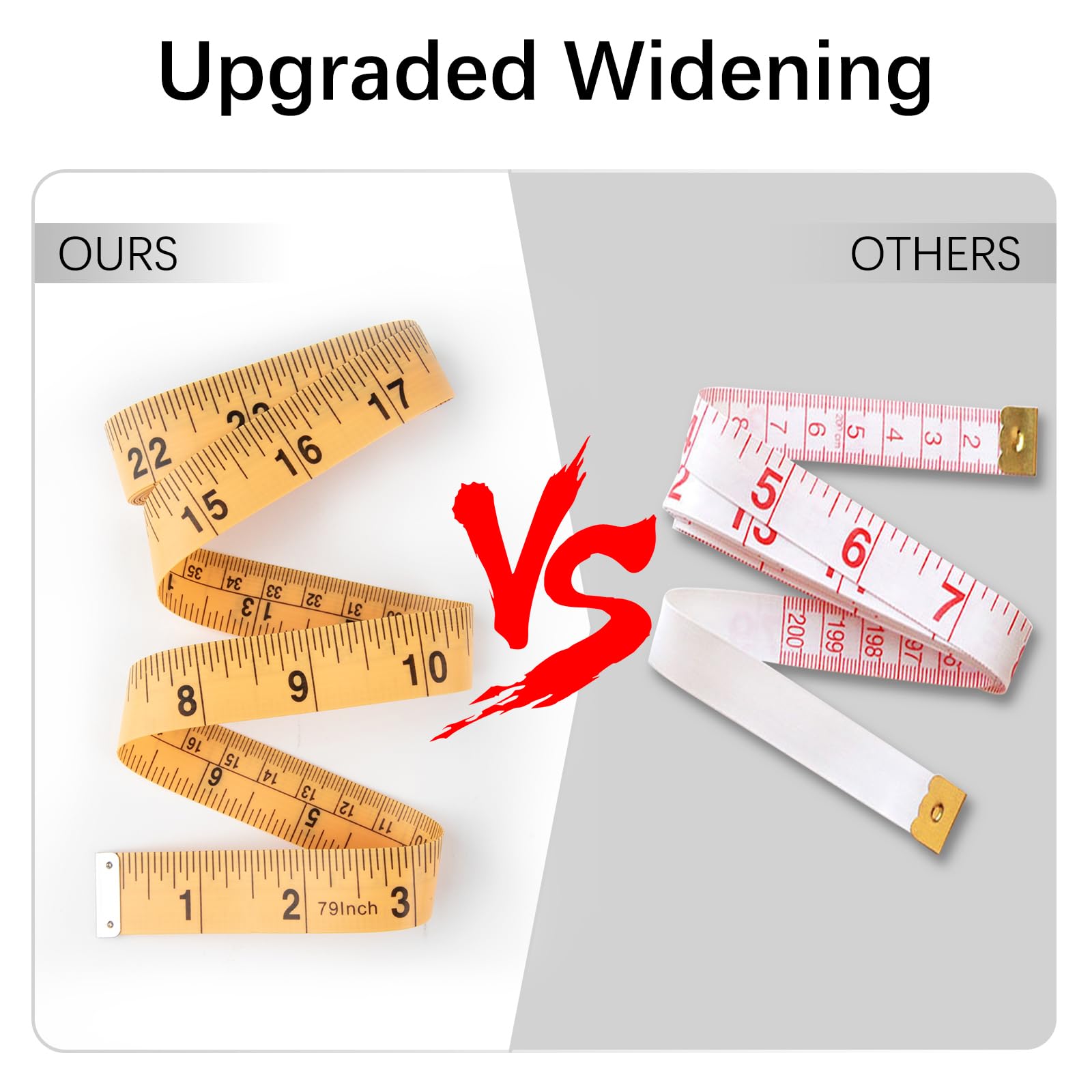 REIDEA 79 Inch Soft Measuring Tape for Body & Fabric - Dual Scale Flexible Sewing Ruler for Weight Loss, Tailoring & DIY Crafts | Waist, Hip & Clothing Measurement Tool | Perfect for Home Sewing, Fitness Tracking, Craft Projects & Quilting | Ideal for Dressmakers, Tailors & Fitness Enthusiasts | Great for Body Measurements, Sewing Projects, Fitness Goals & DIY Fashion Design