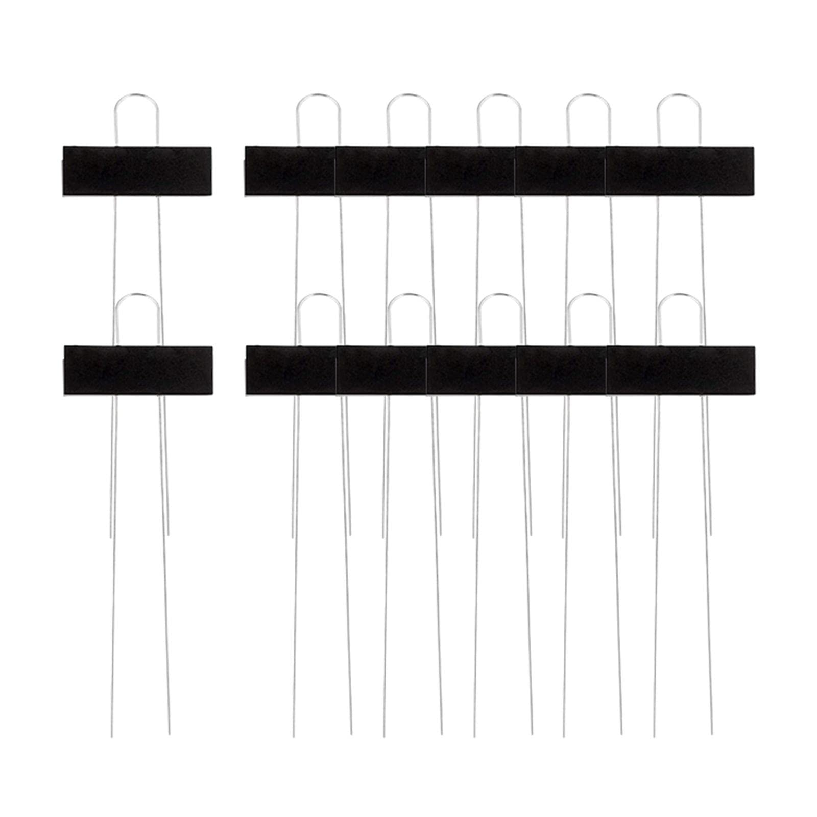 Colcolo 12Pcs Black Plant Labels & Stakes for Outdoor Gardening - Perfect for Flowers, Vegetables, and Herb Identification in Your Garden