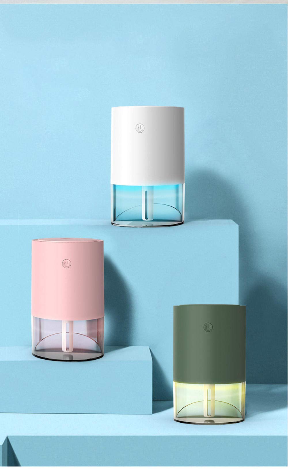 USB Rechargeable Ultrasonic Humidifier for Bedroom, Home & Office - White | Portable Mist Sprayer for Dry Air Relief, Aromatherapy & Better Sleep