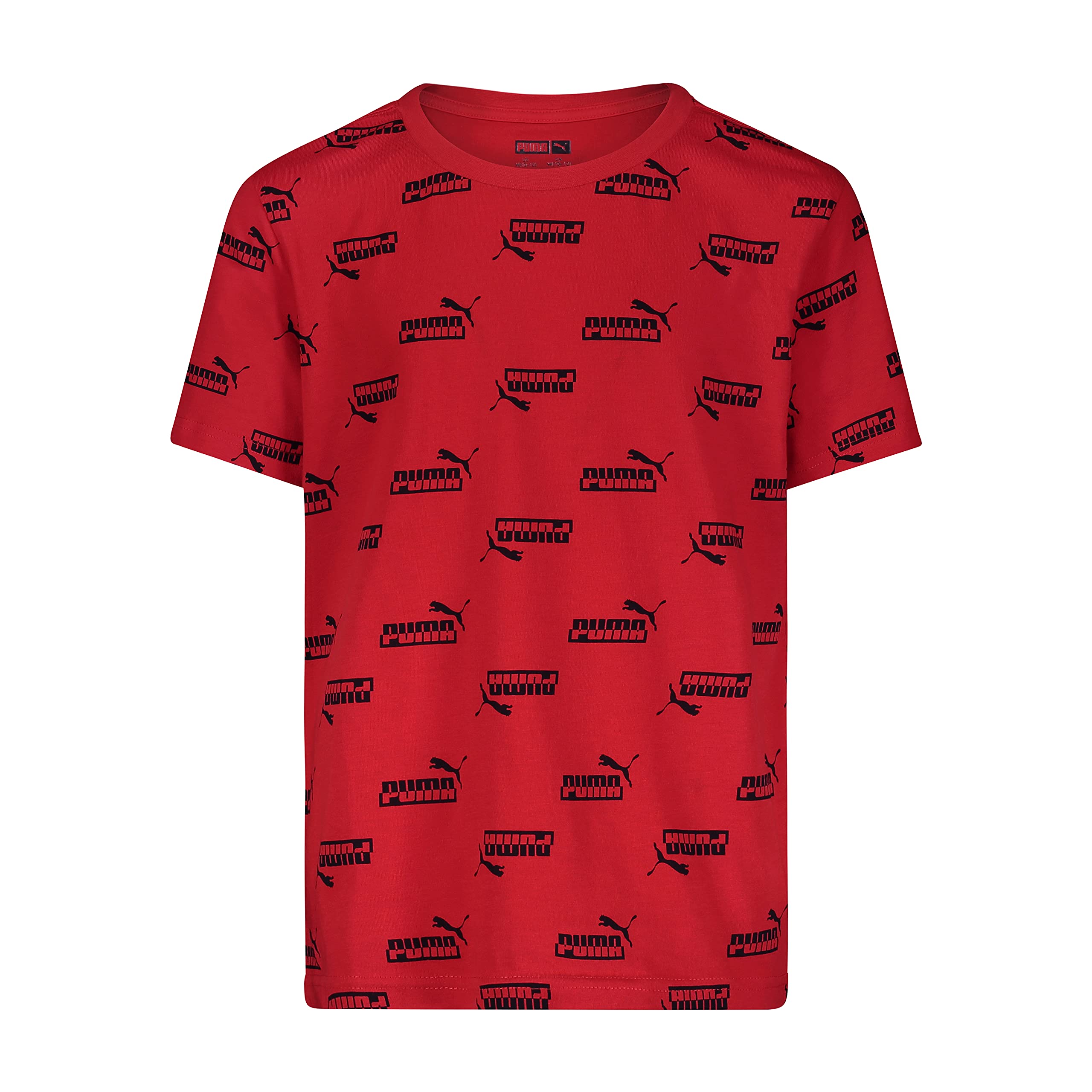 PUMA Boys' Amplified Graphic T-Shirt - Cool Cotton Tee for Kids - Perfect for School, Playdates & Sports Activities