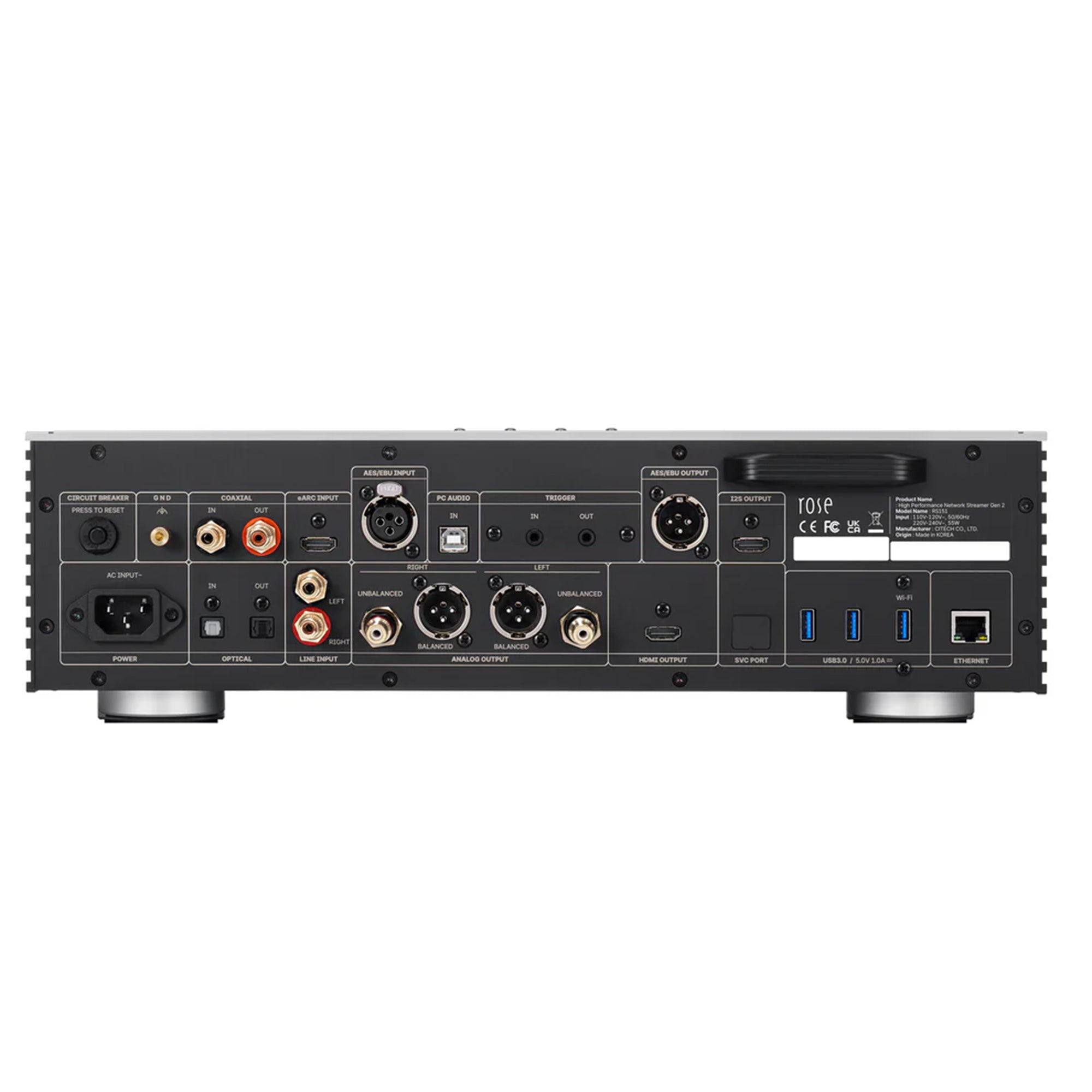 HiFi ROSE RS151 High Performance Network Audio Streamer - Premium Wireless Music Player for Home Theater & Audiophile Systems