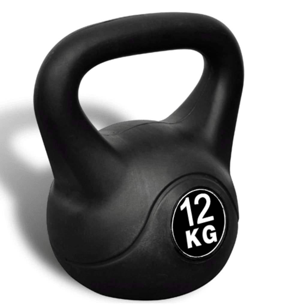 VidaXL 12 kg Cast Iron Kettlebell for Home Gym, Strength Training & CrossFit Workouts – Durable Fitness Equipment for Weightlifting & Functional Training