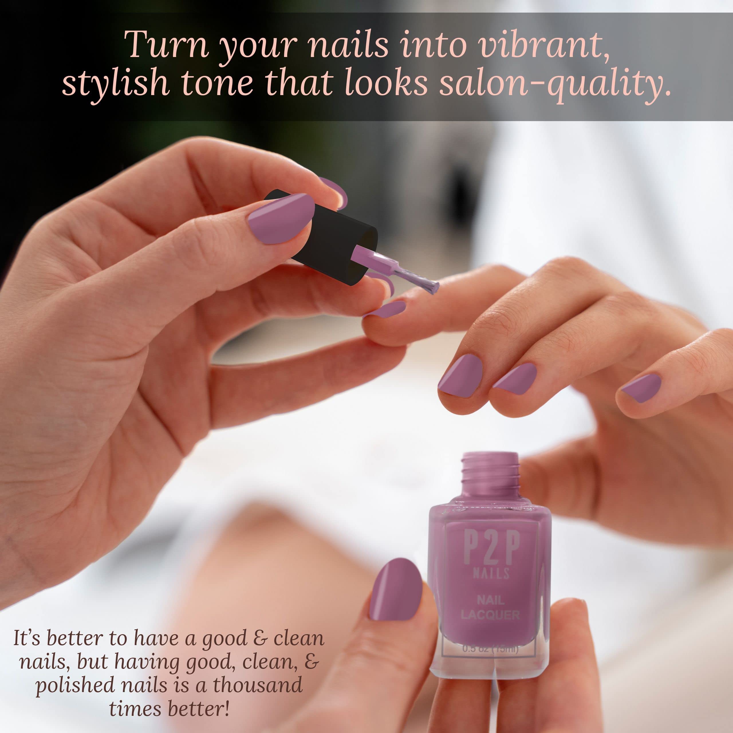 Vegan Purple Nail Polish - All Season Long Lasting & Salon Quality Nail Lacquer with Natural Shine (Amaranth) - Perfect for Manicures, Pedicures & Special Occasions